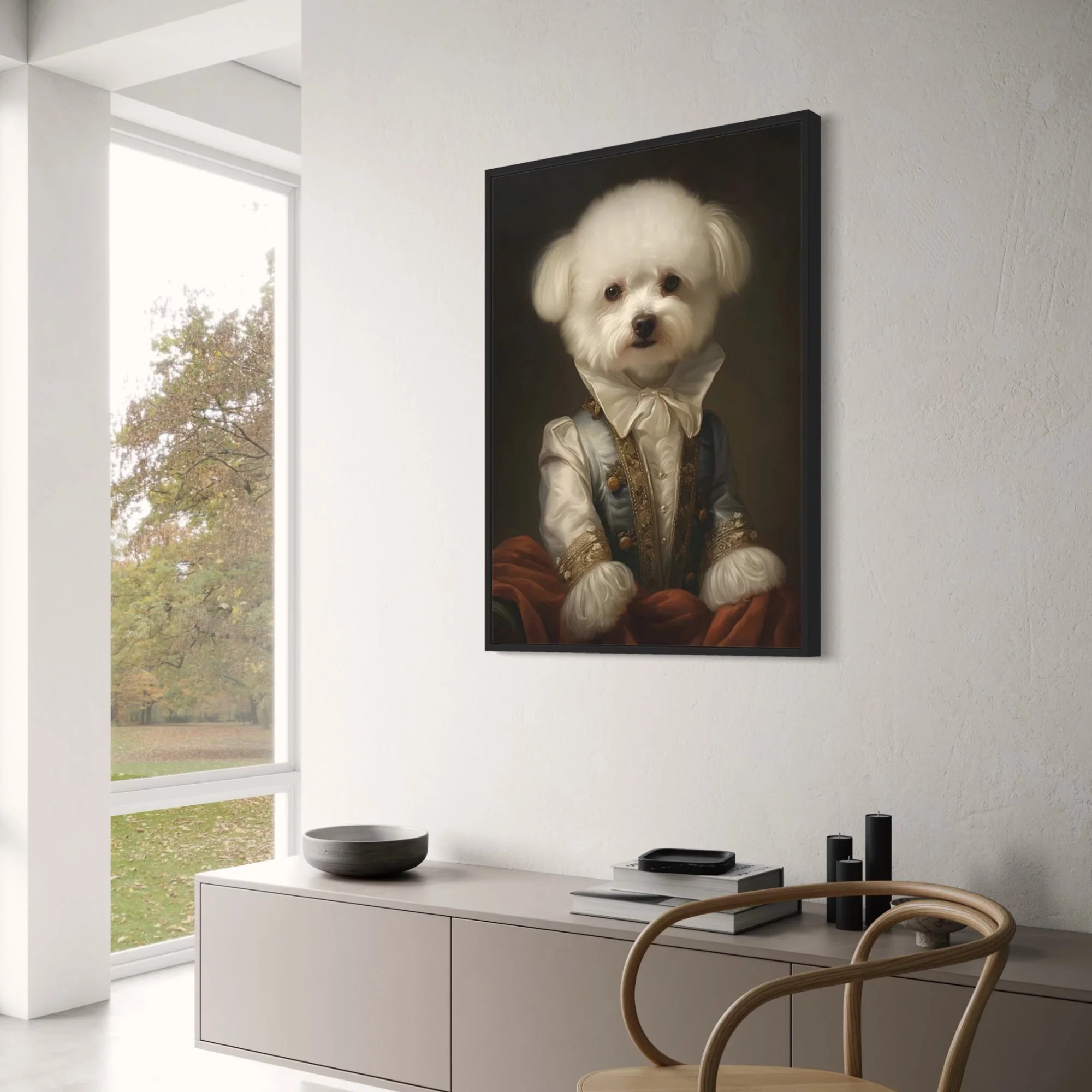 Bichon Frise | Rococo Aristocrat Portrait - Image 3