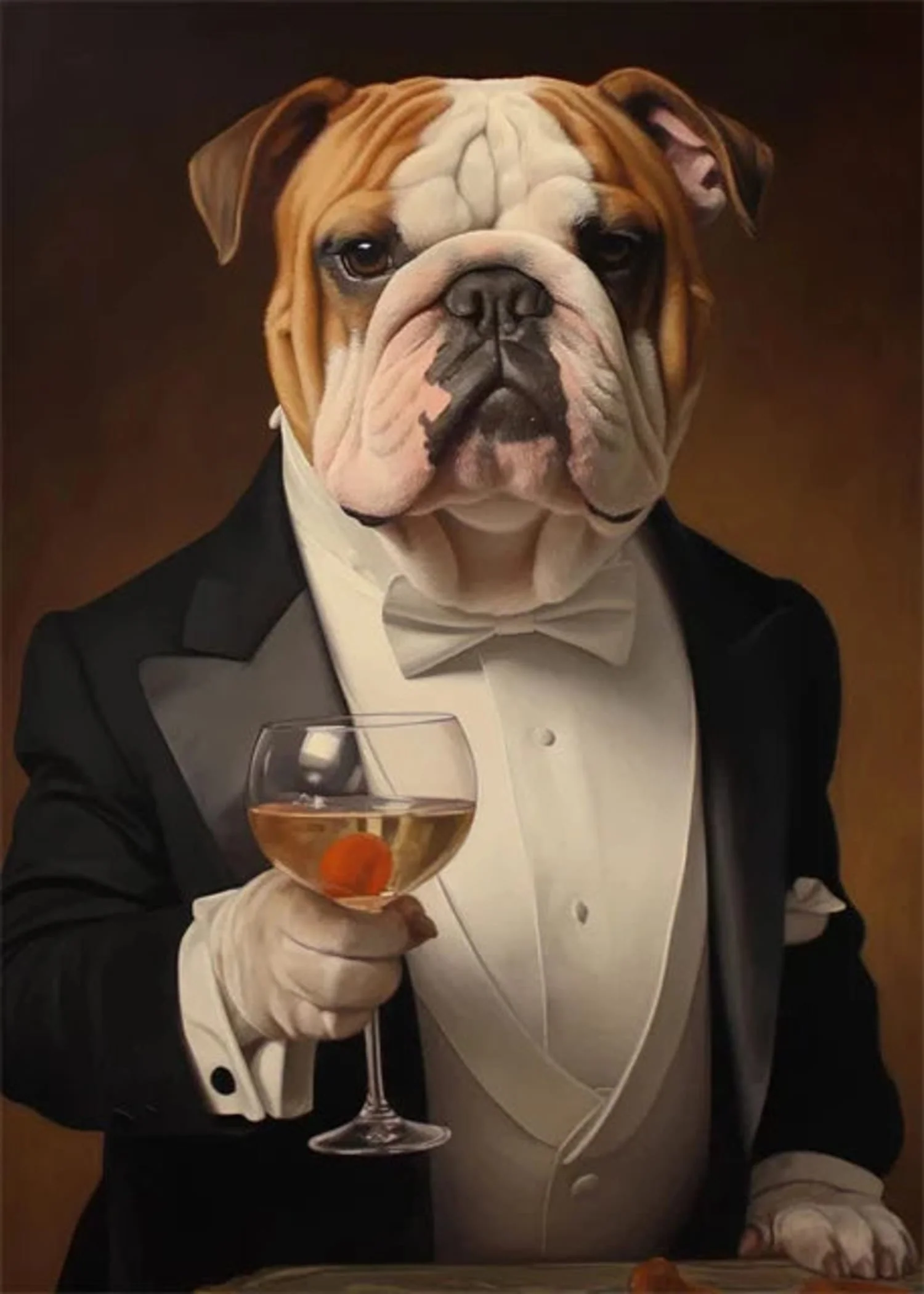 Evening Soiree | Sophisticated Bulldog Elegance - Image 4