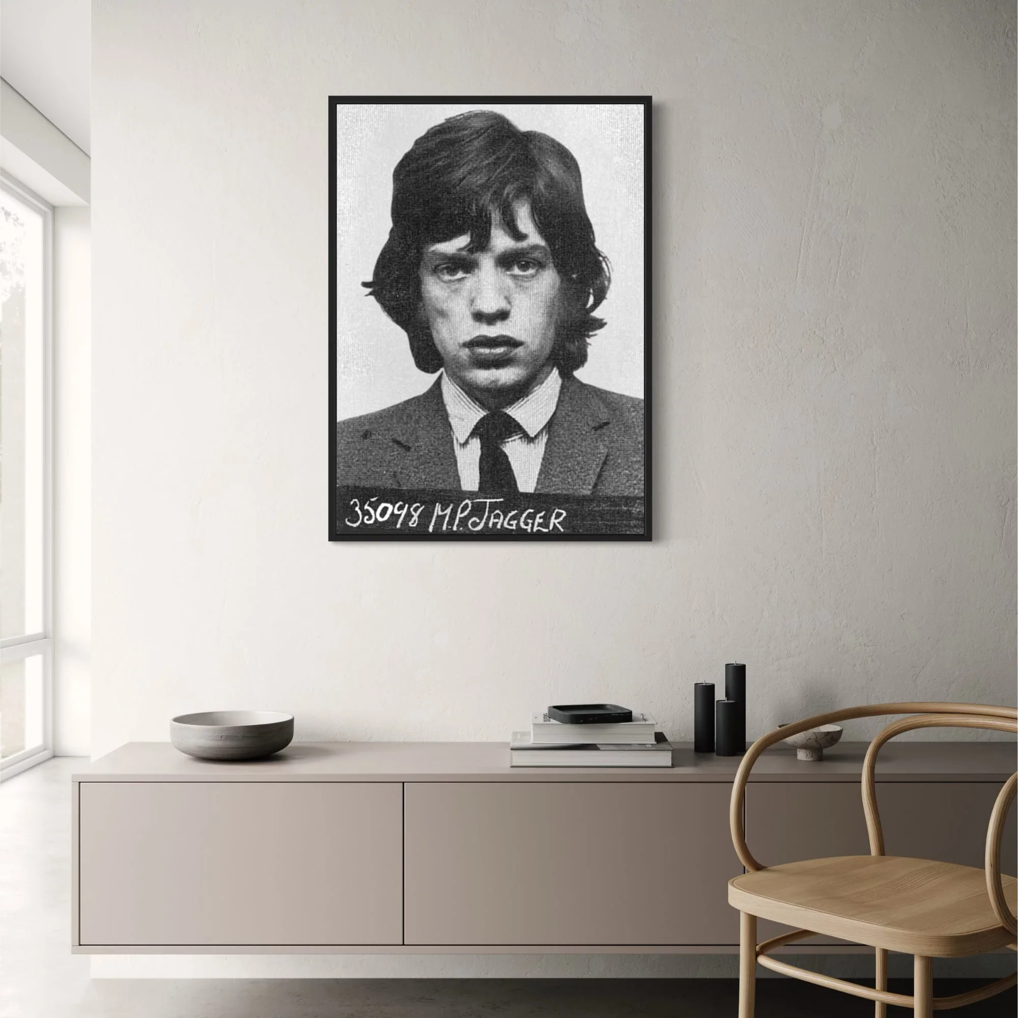 Mick Jagger Mugshot | Vintage Rock Star Art - Image 2