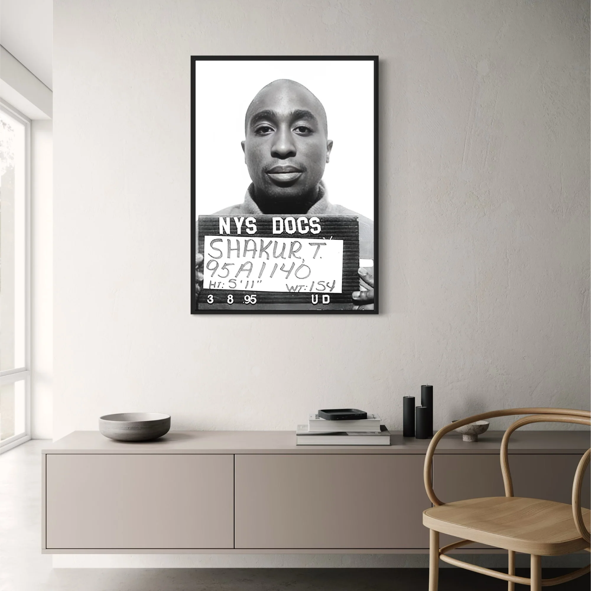 Tupac Shakur Mugshot | Vintage Hip Hop - Image 2