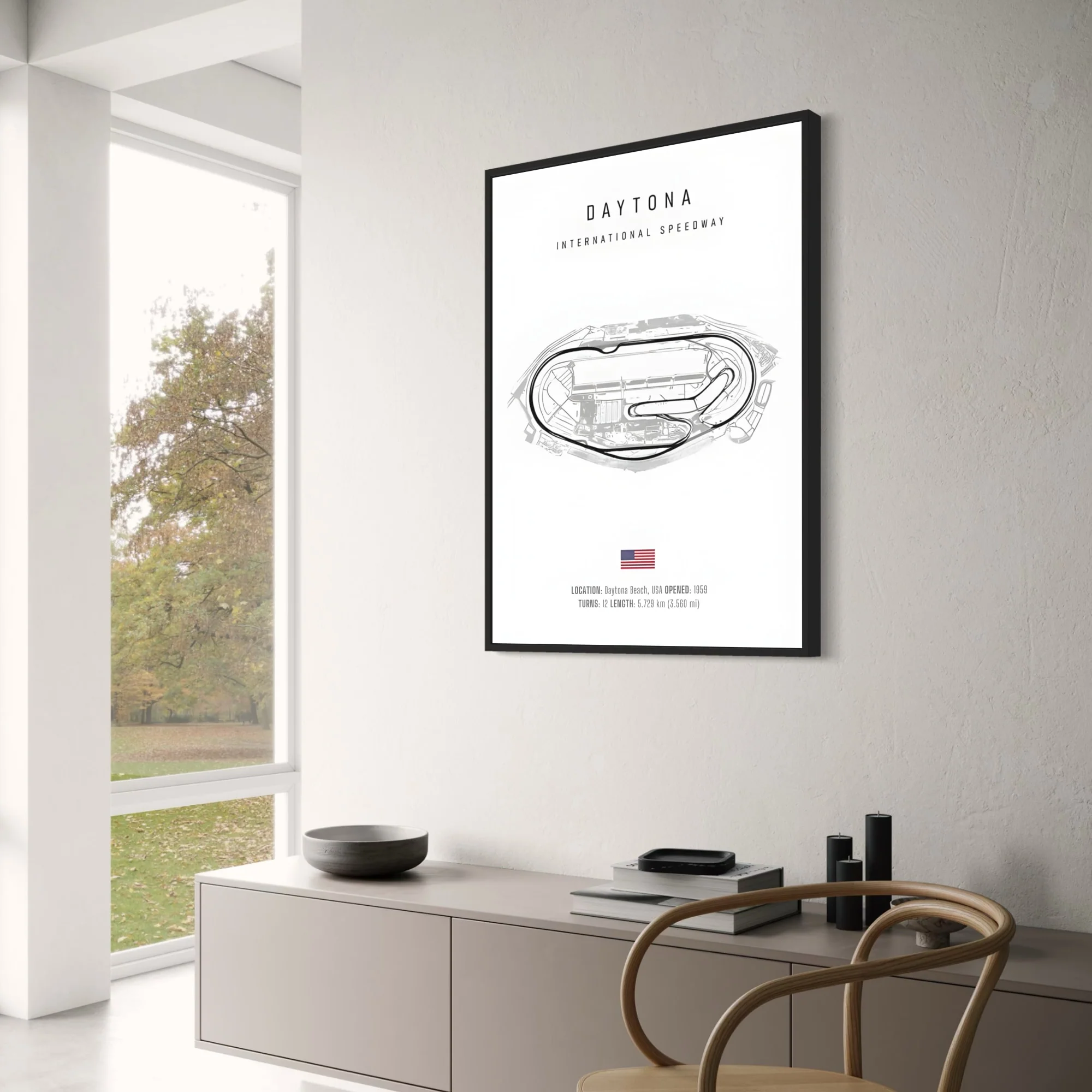 Daytona | F1 Track Layout | Motorsport Art - Image 3