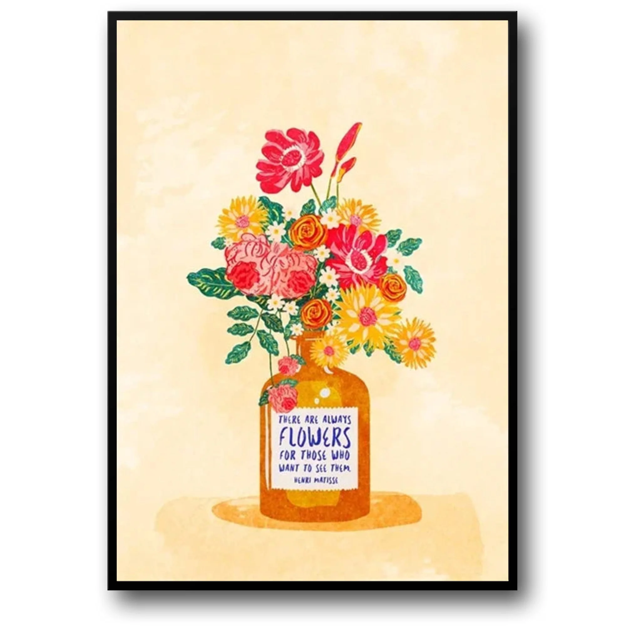 Henri Matisse Quote | Floral Art Design