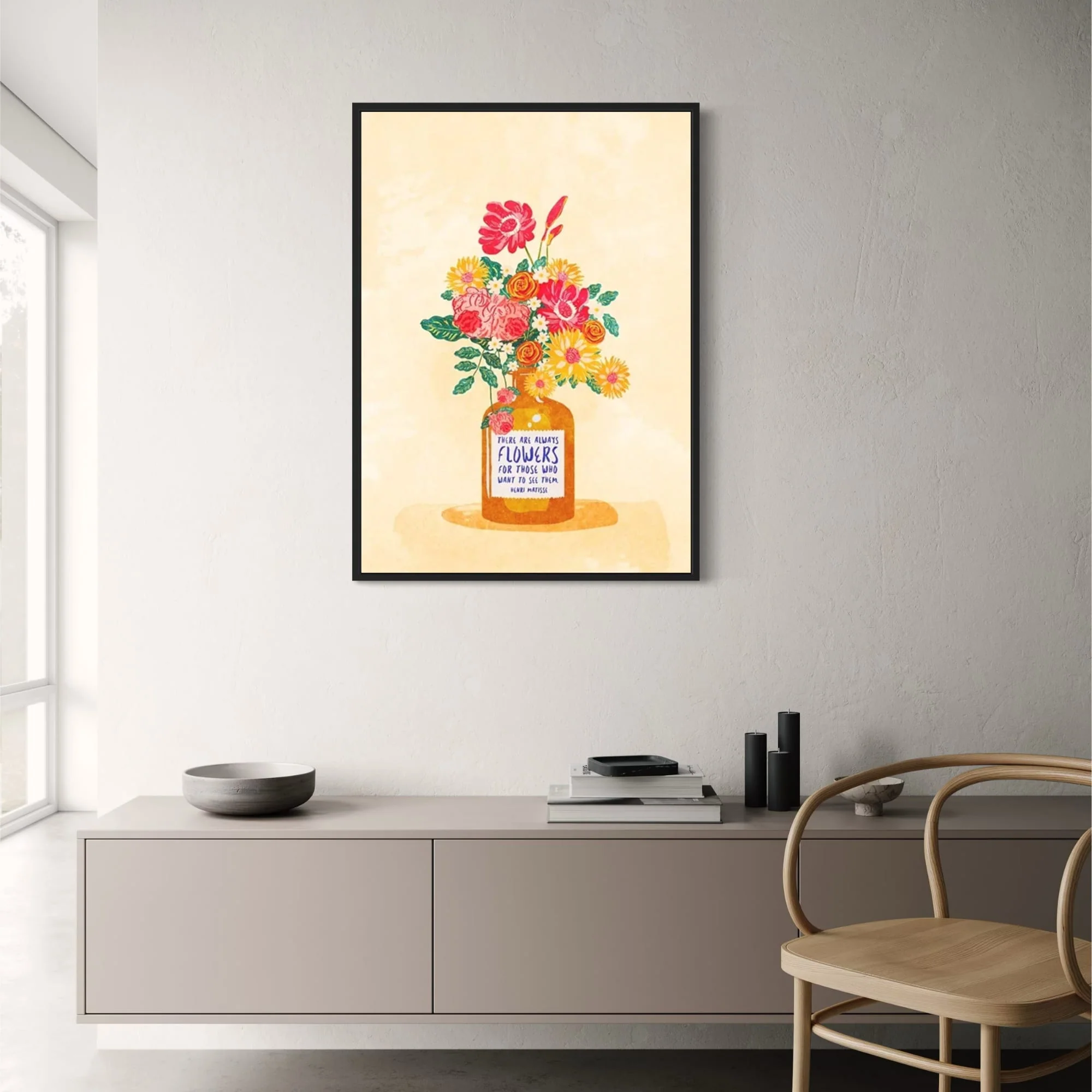 Henri Matisse Quote | Floral Art Design - Image 2