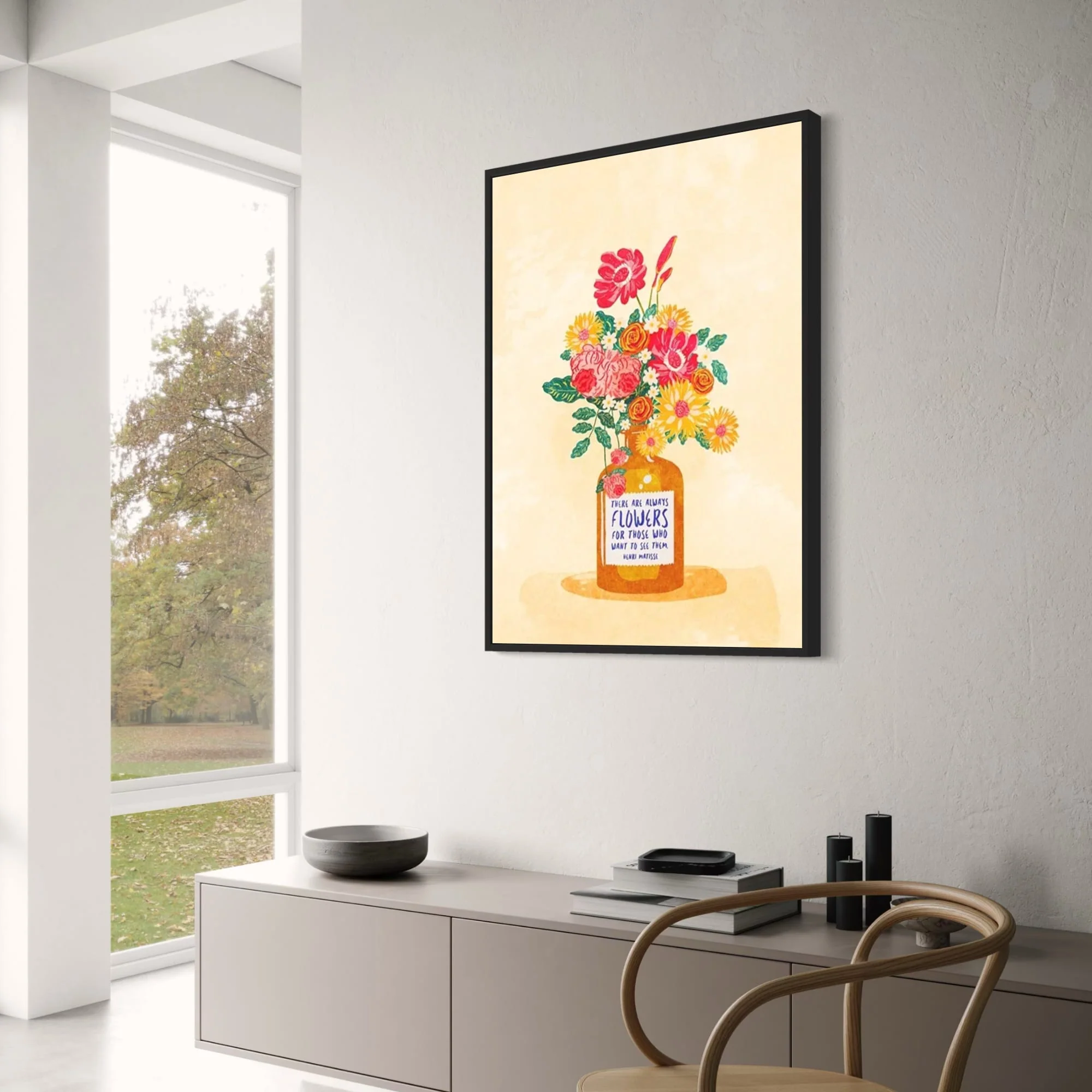 Henri Matisse Quote | Floral Art Design - Image 3