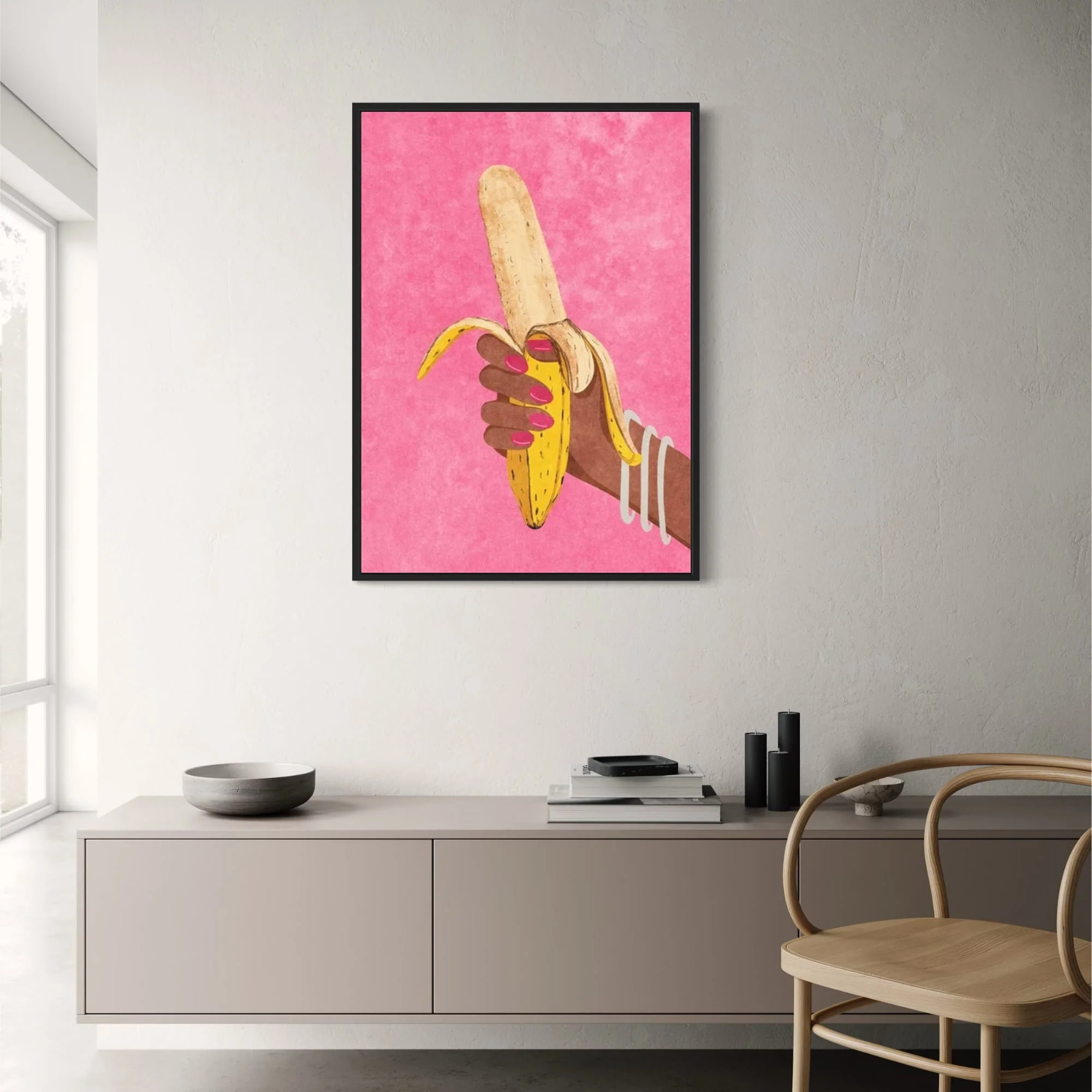 Peeling Banana | Whimsical Kitchen Art - Image 2