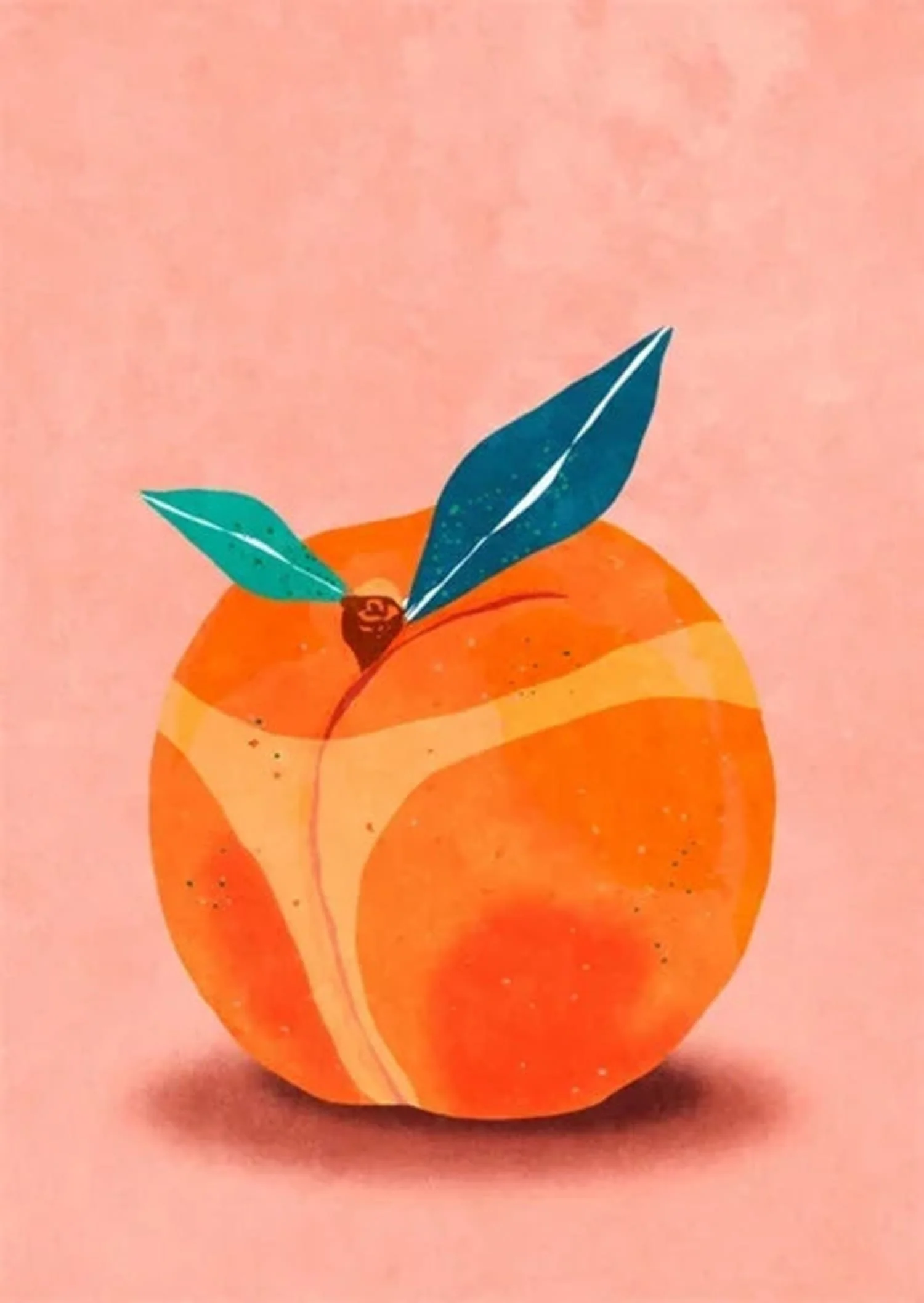 Ripe Peach | Minimalist Kitchen Art - Image 4