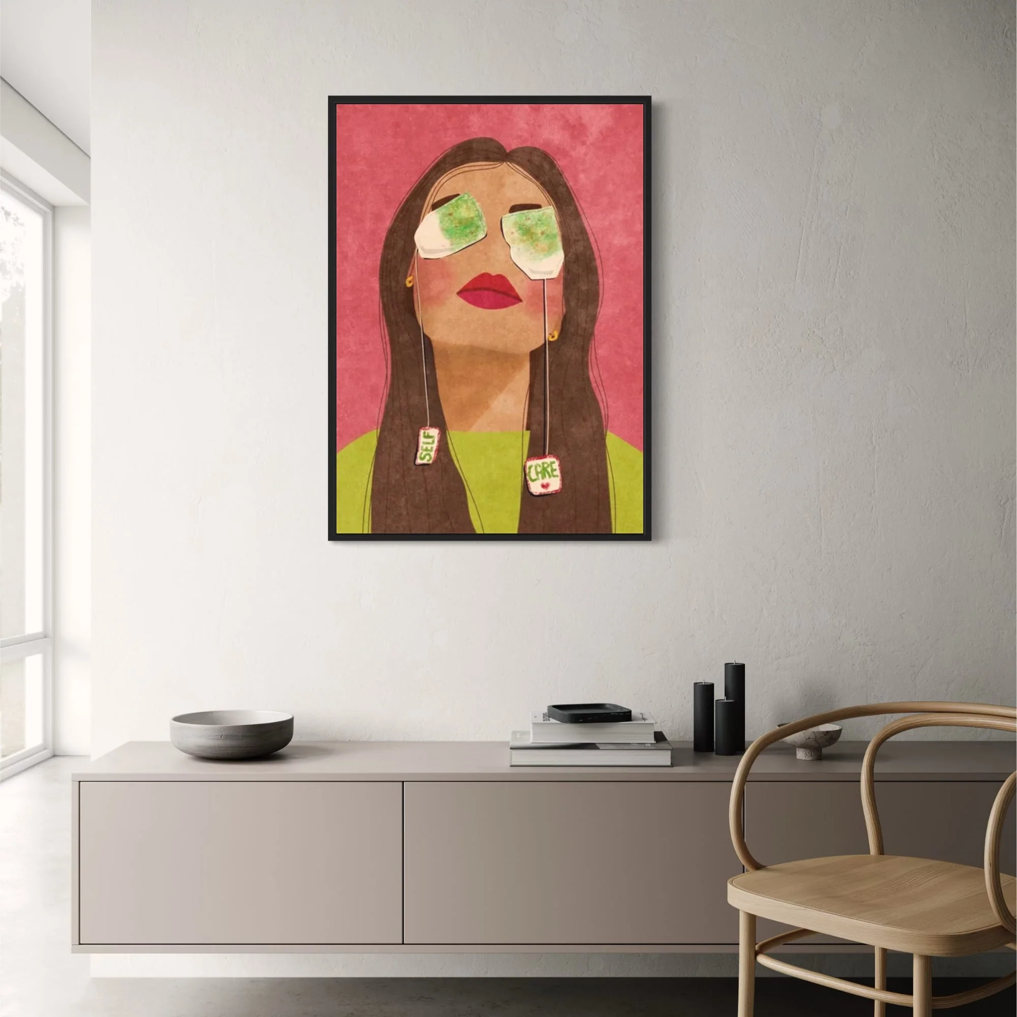Tea Time Tranquility | Modern Art - Image 2