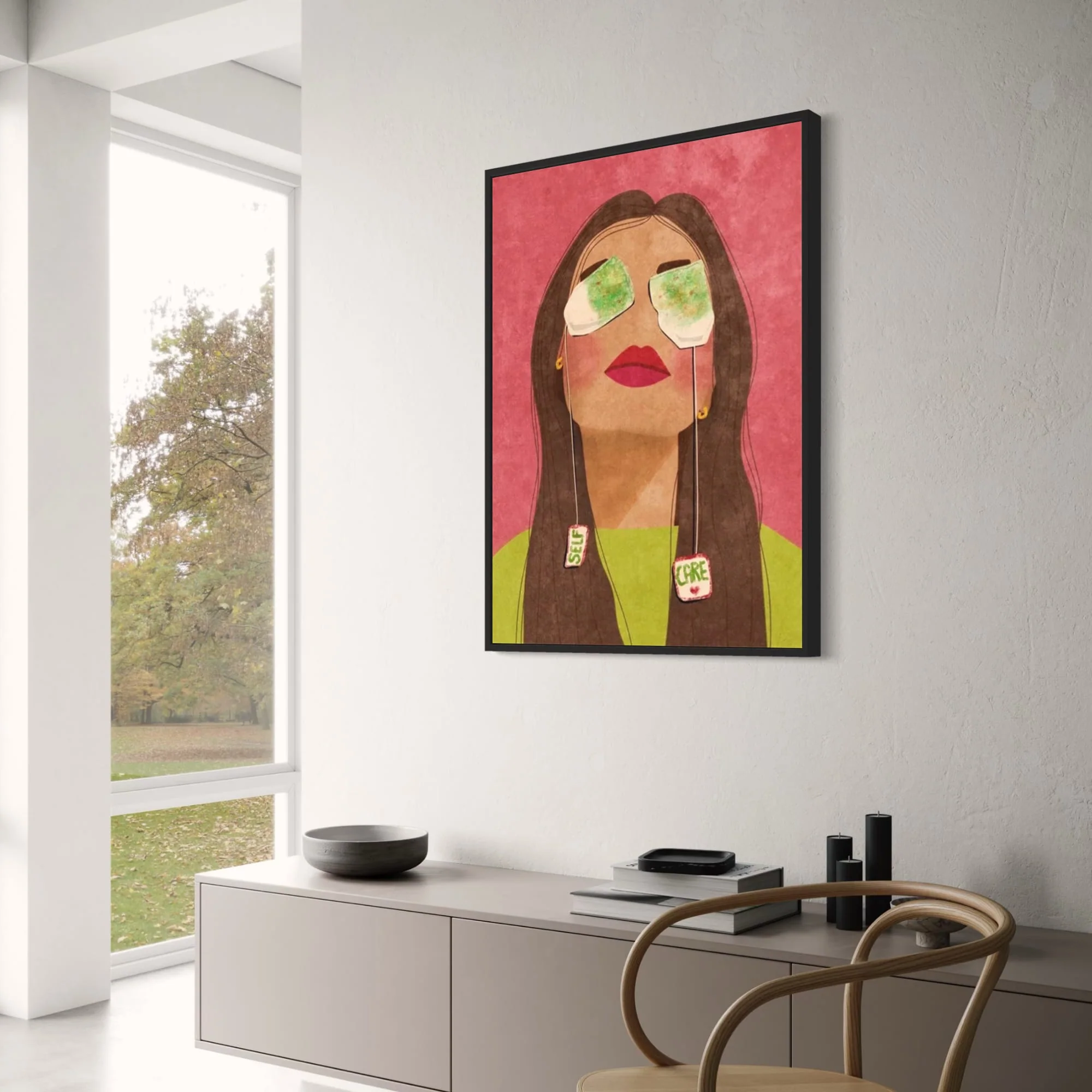Tea Time Tranquility | Modern Art - Image 3