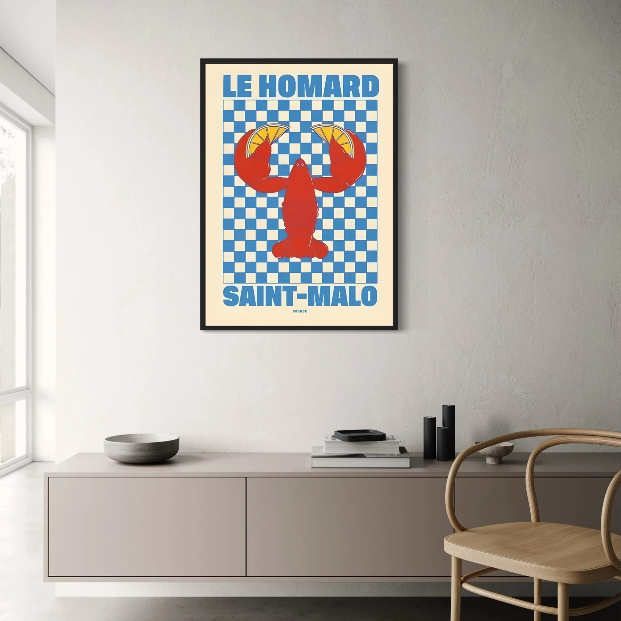 Saint-Malo Lobster | Vibrant Coastal Decor - Image 2