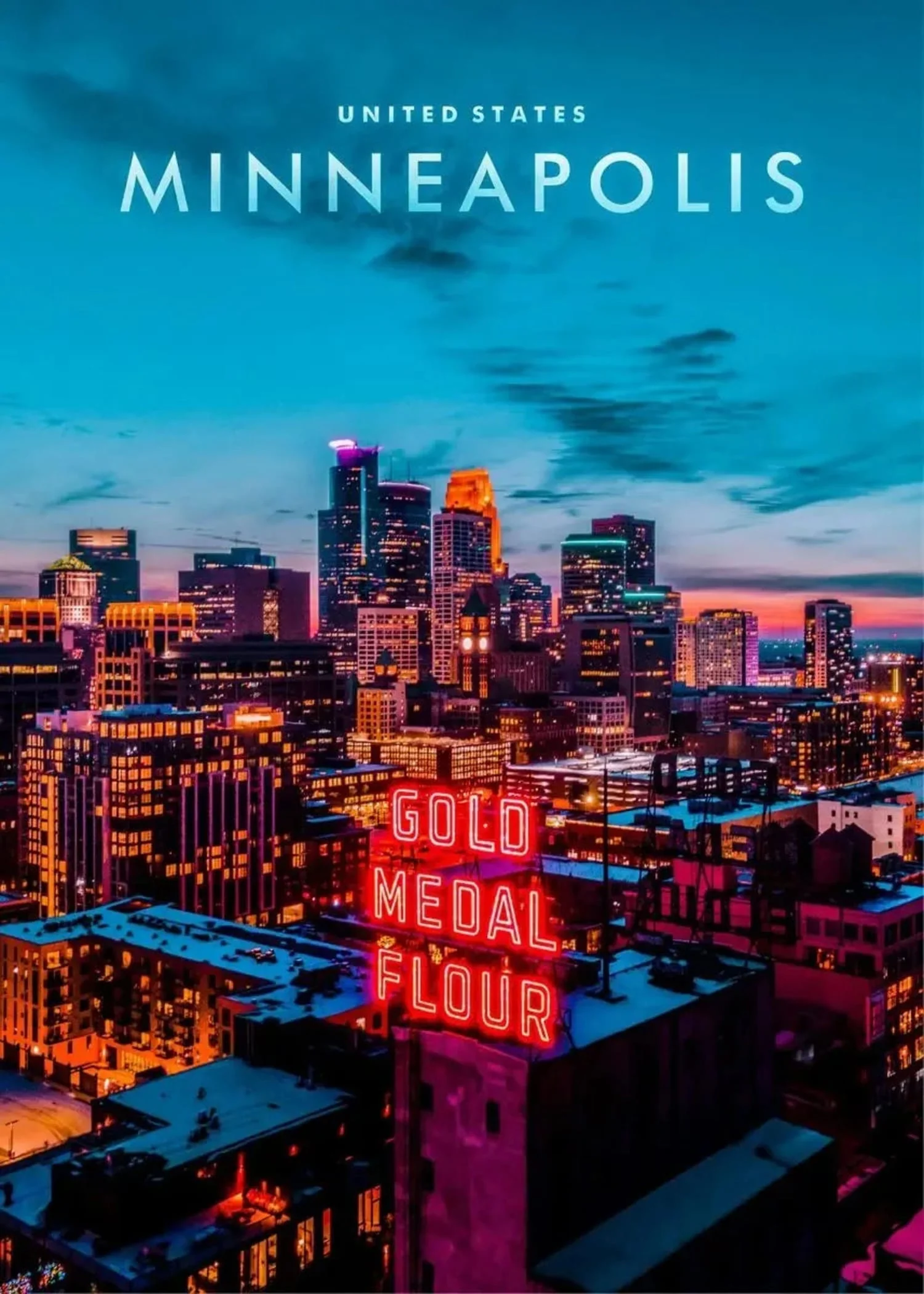 Minneapolis Skyline | Vibrant Urban Landscape - Image 4