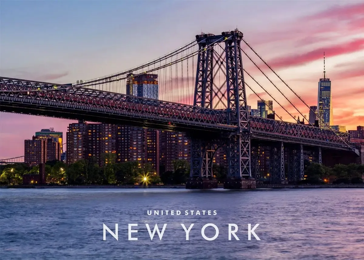 Williamsburg Bridge at Dusk | NYC Urban Sunset