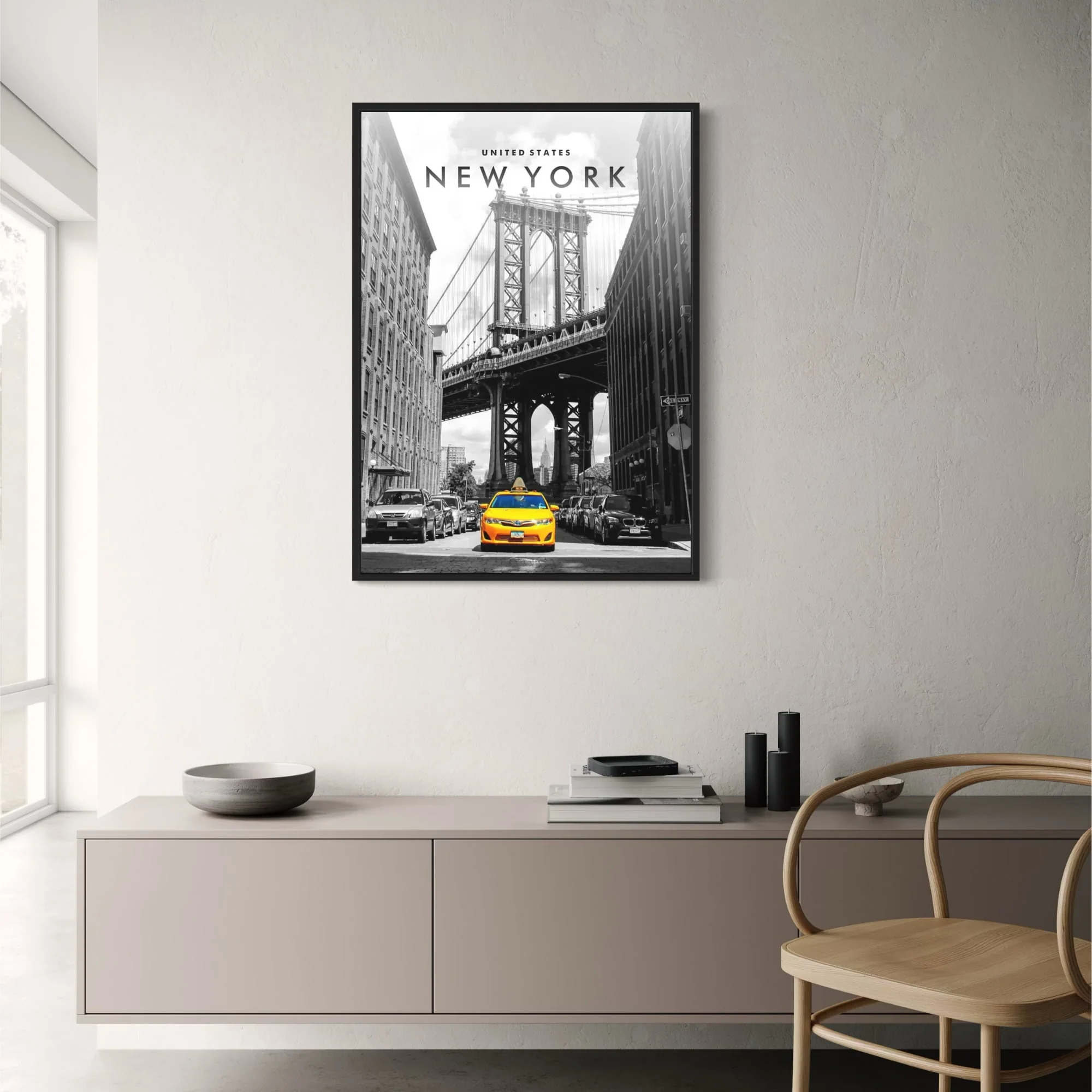 Yellow Taxi in Manhattan | NYC Urban Decor - Image 2