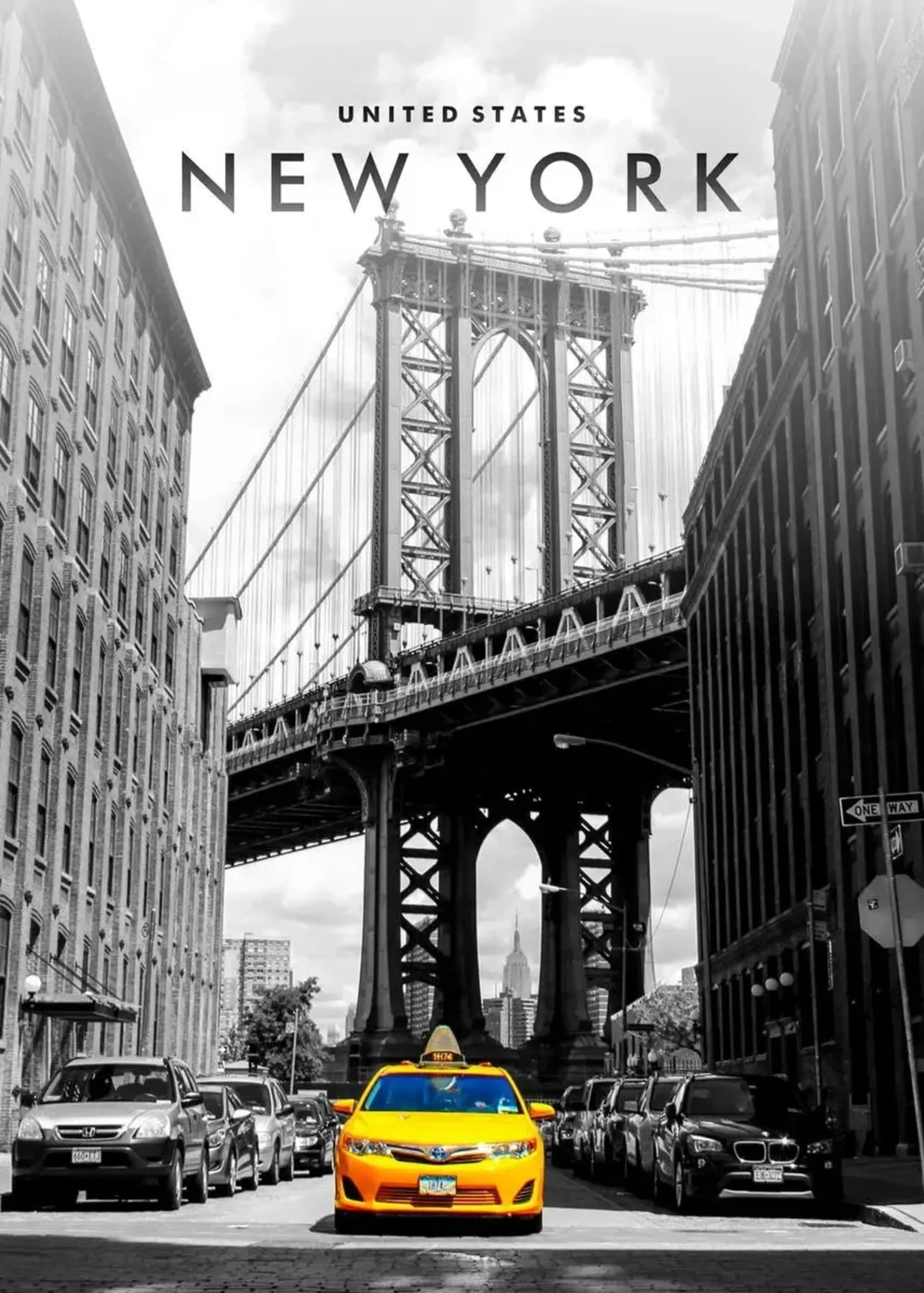 Yellow Taxi in Manhattan | NYC Urban Decor - Image 4