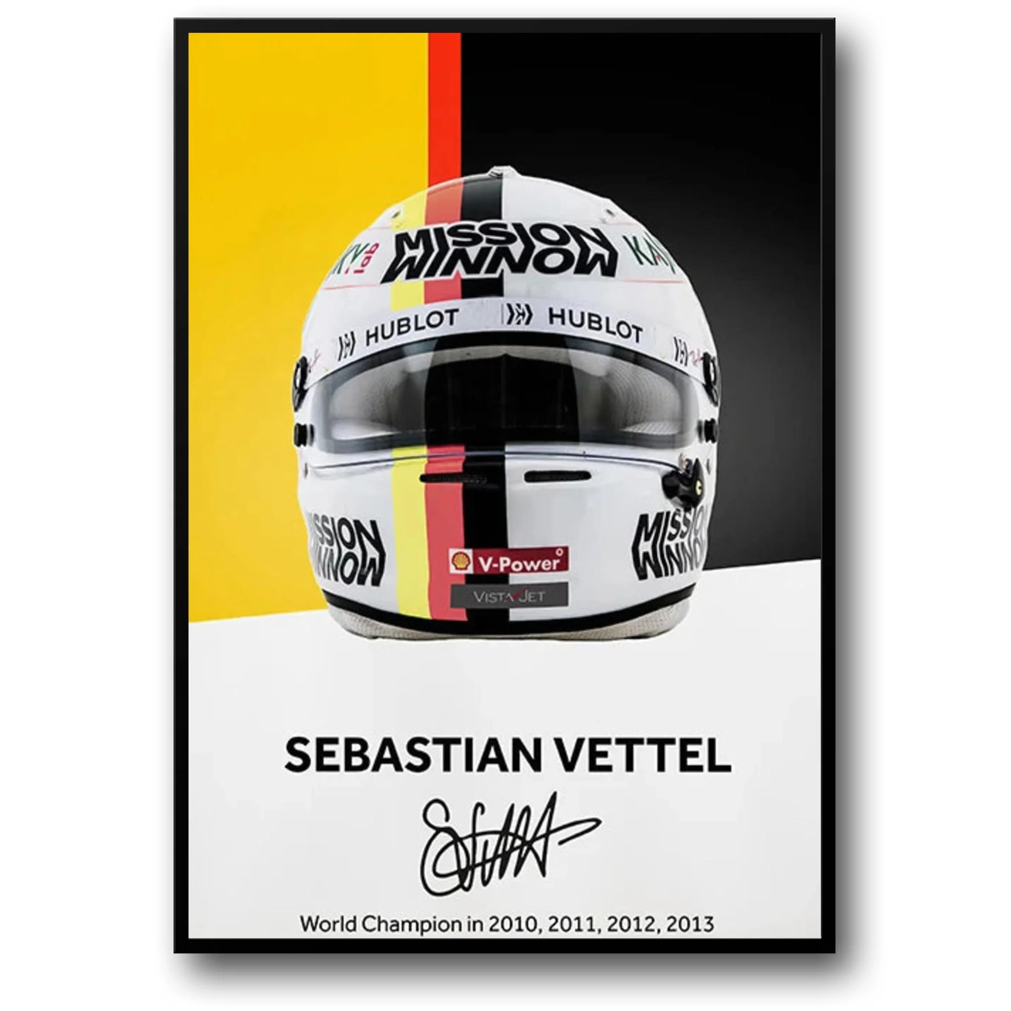 Formula 1 Helmet Canvas Art