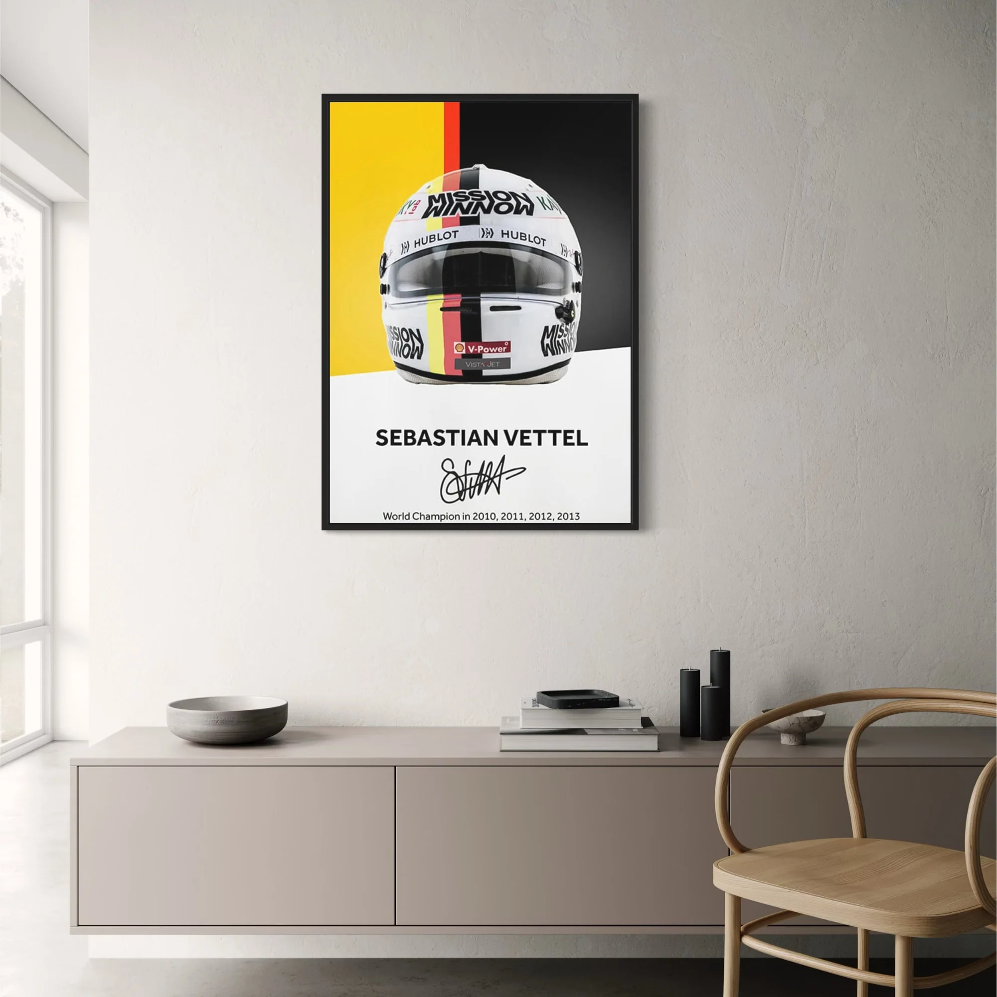 Formula 1 Helmet Canvas Art - Image 2