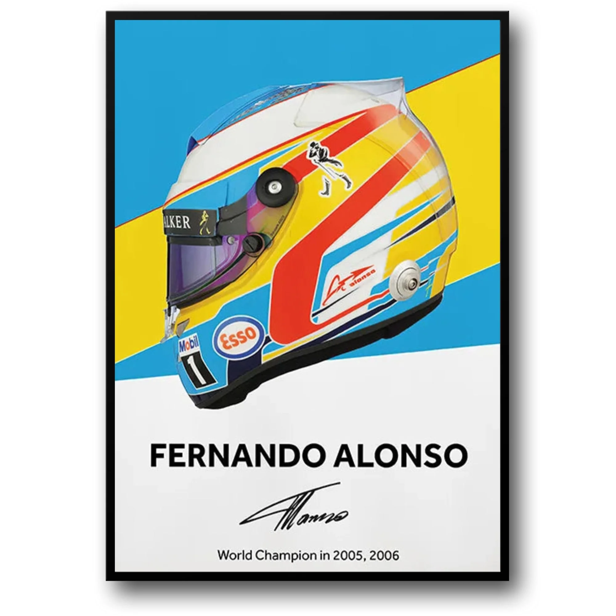 Formula 1 Helmet Canvas Art