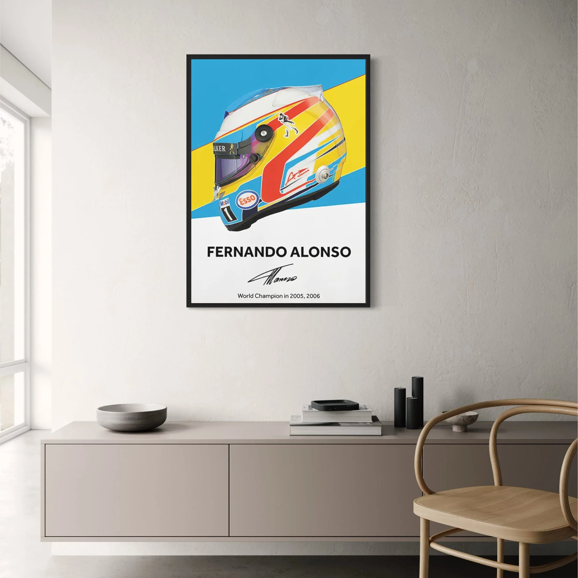 Formula 1 Helmet Canvas Art - Image 2