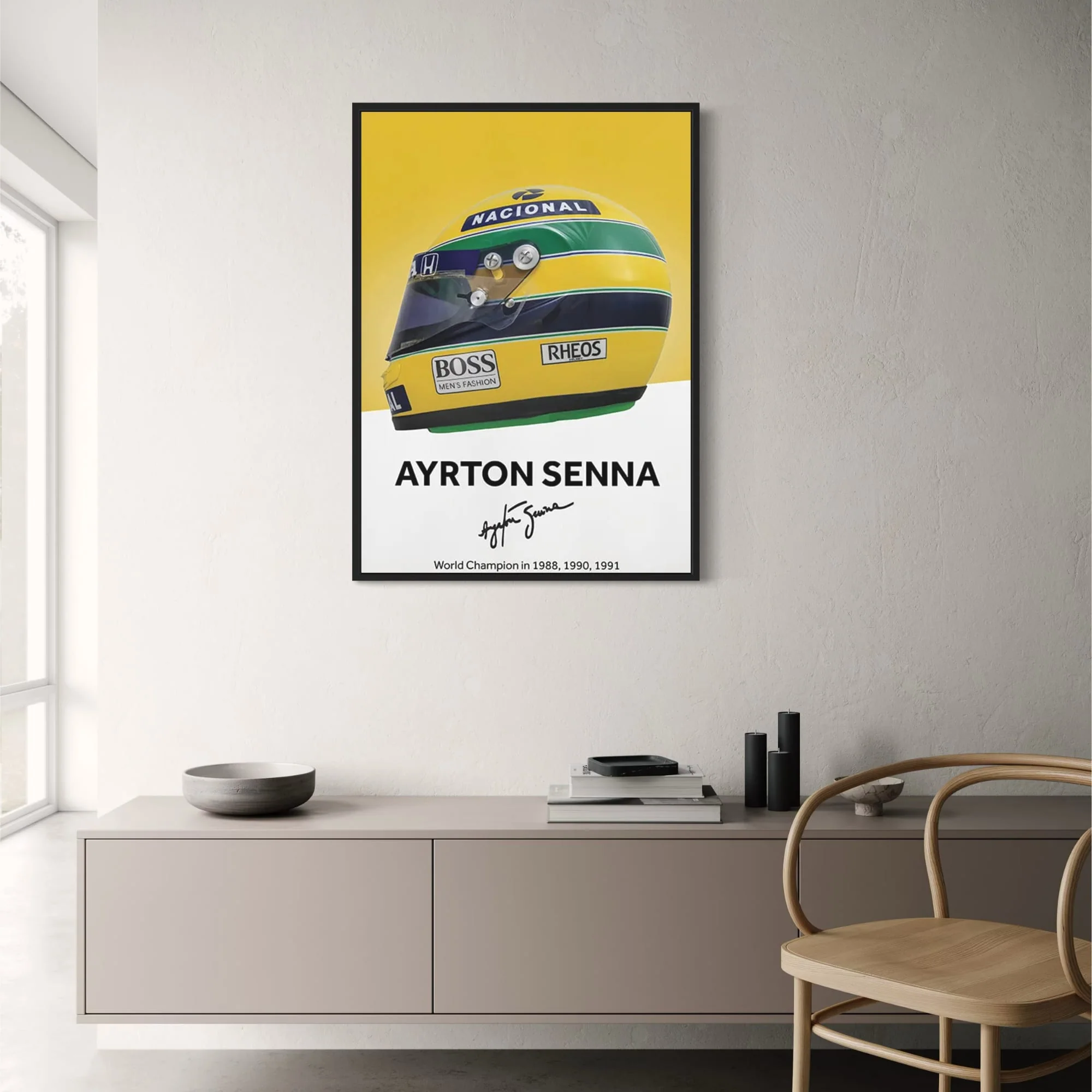 Formula 1 Helmet Canvas Art - Image 2
