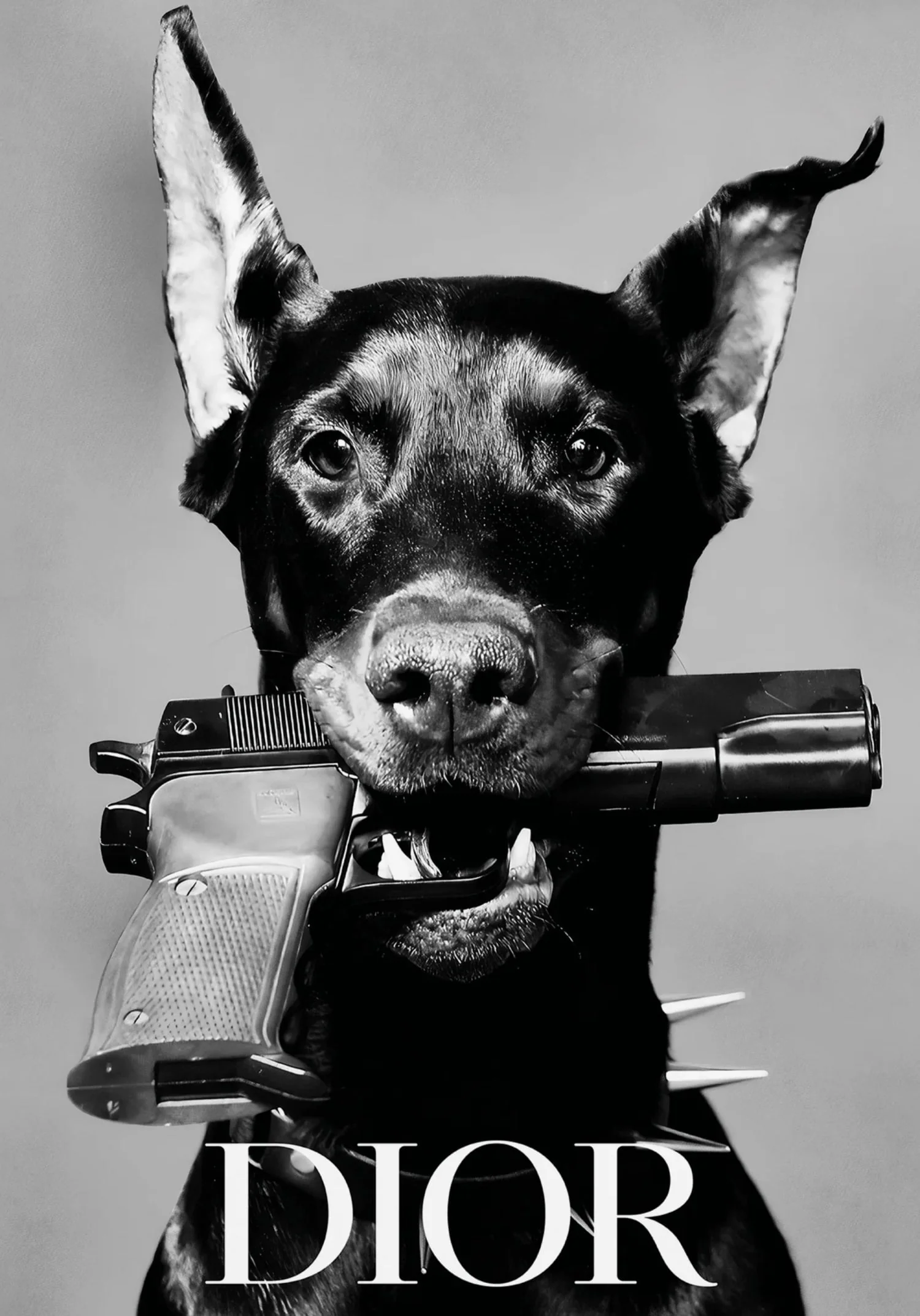 Dior Dog | Elegant Home Decor Art - Image 4