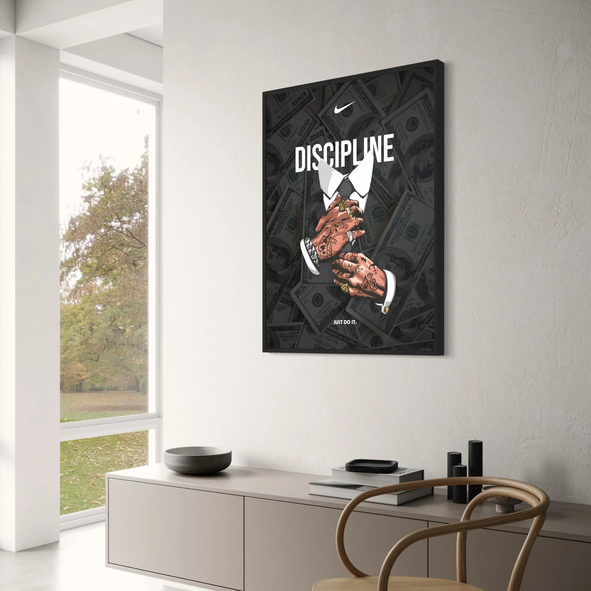 Discipline Motivation | Graphic Tattooed Hands | Just Do It - Image 3