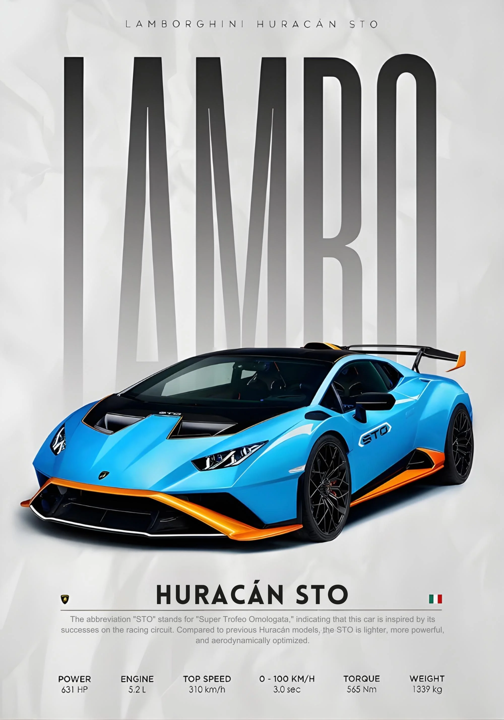 Lamborghini Veneno Huracan STO Countach | Hyper Car Art - Image 2