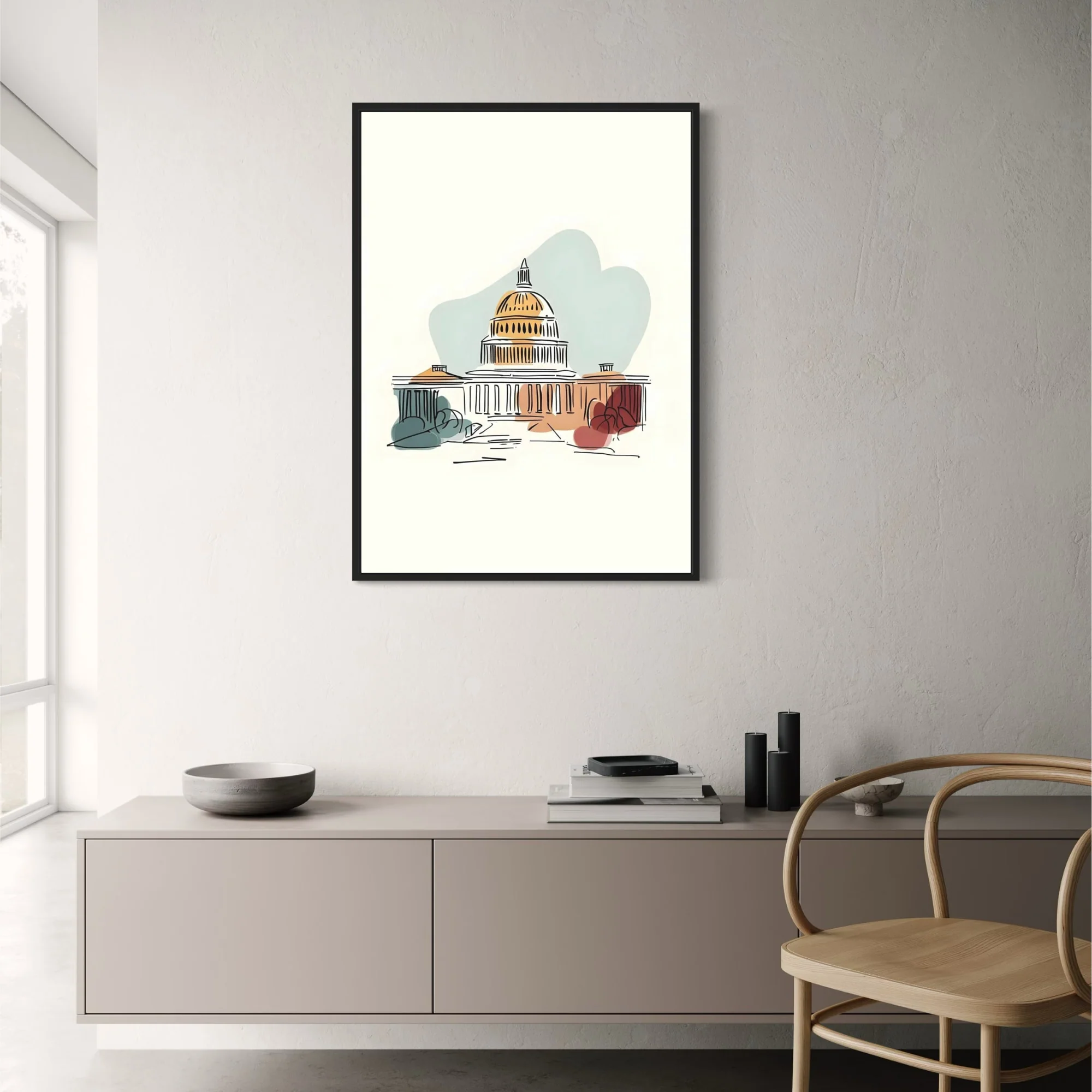 US Capitol Building | Minimalistic Design - Image 2