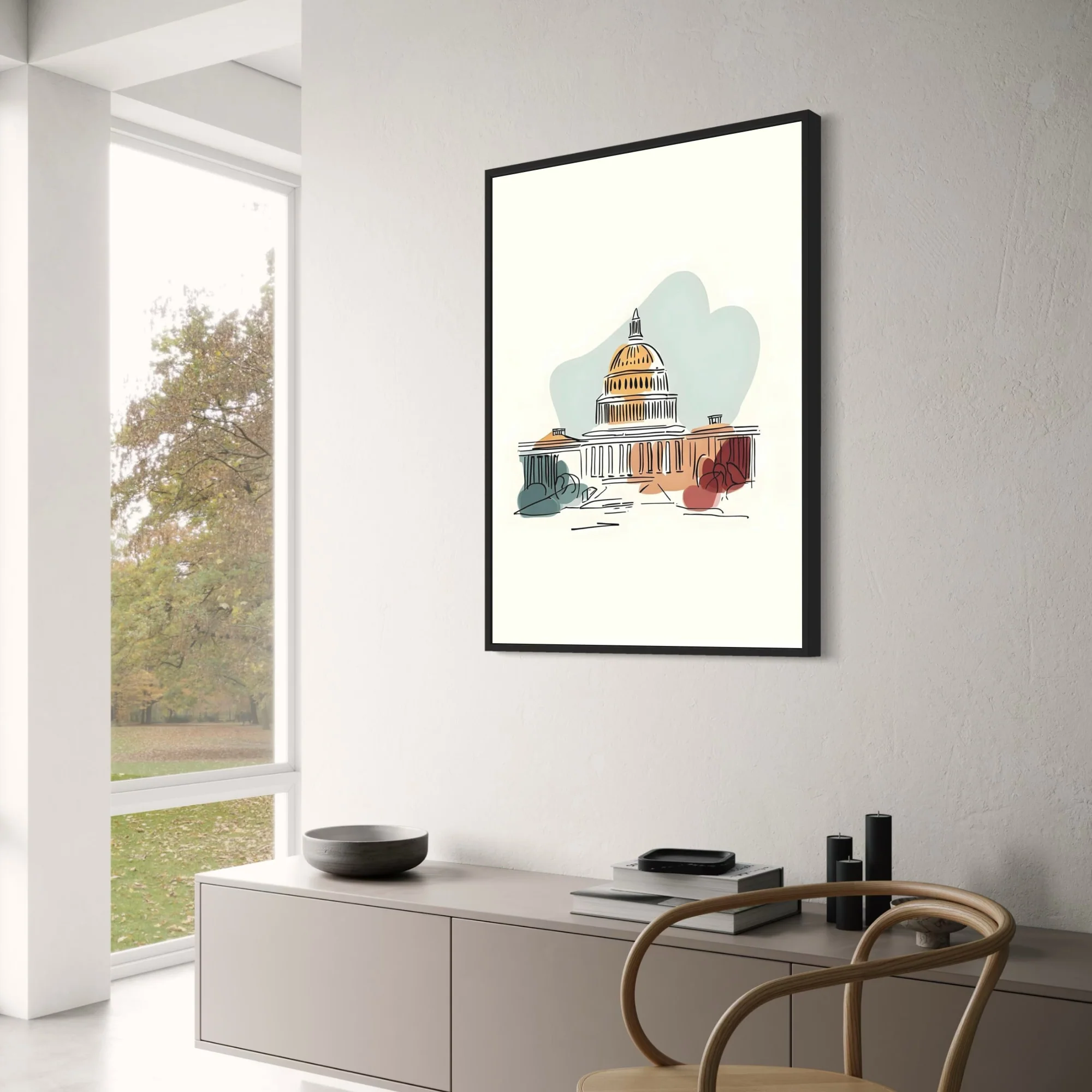 US Capitol Building | Minimalistic Design - Image 3
