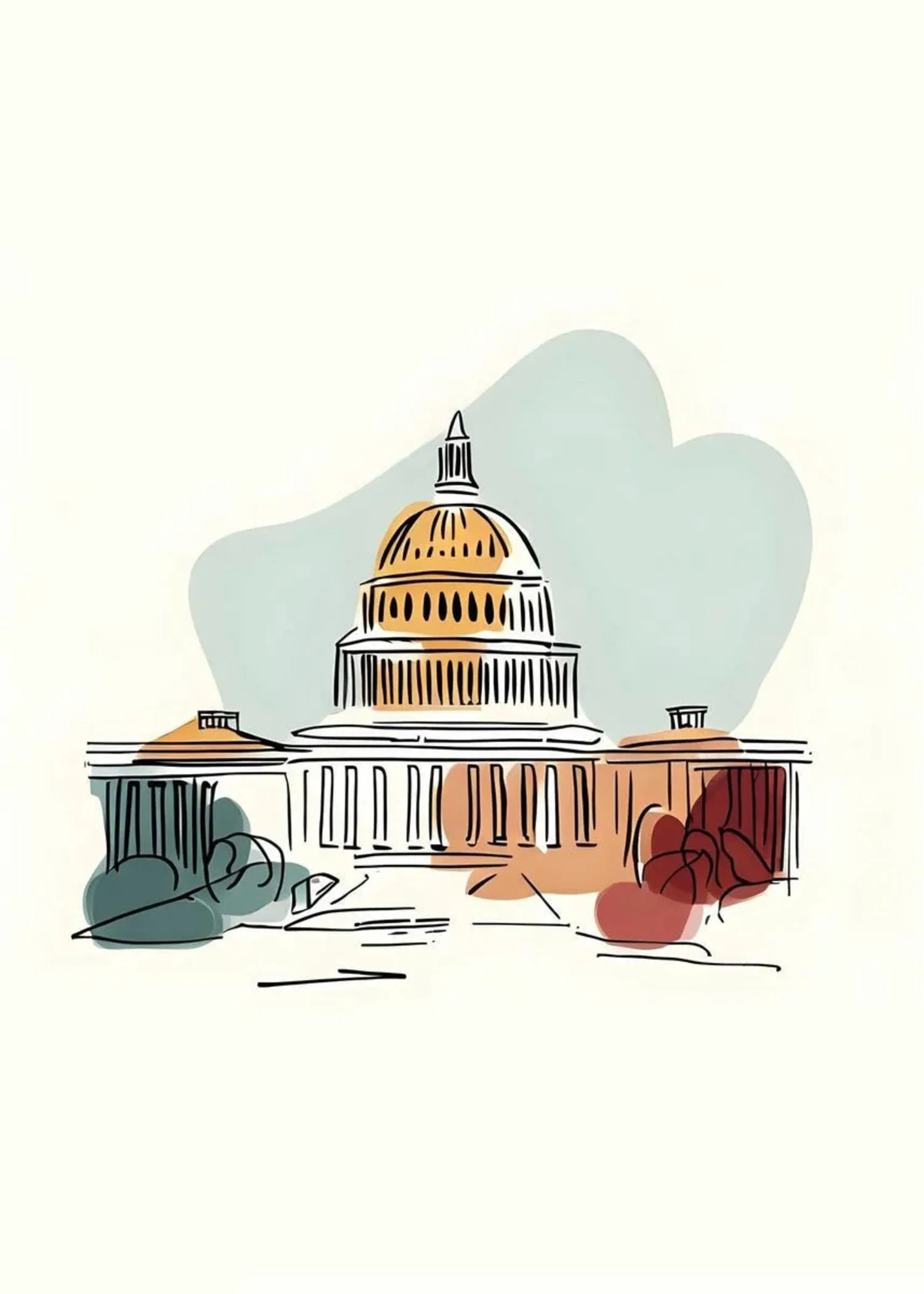 US Capitol Building | Minimalistic Design - Image 4