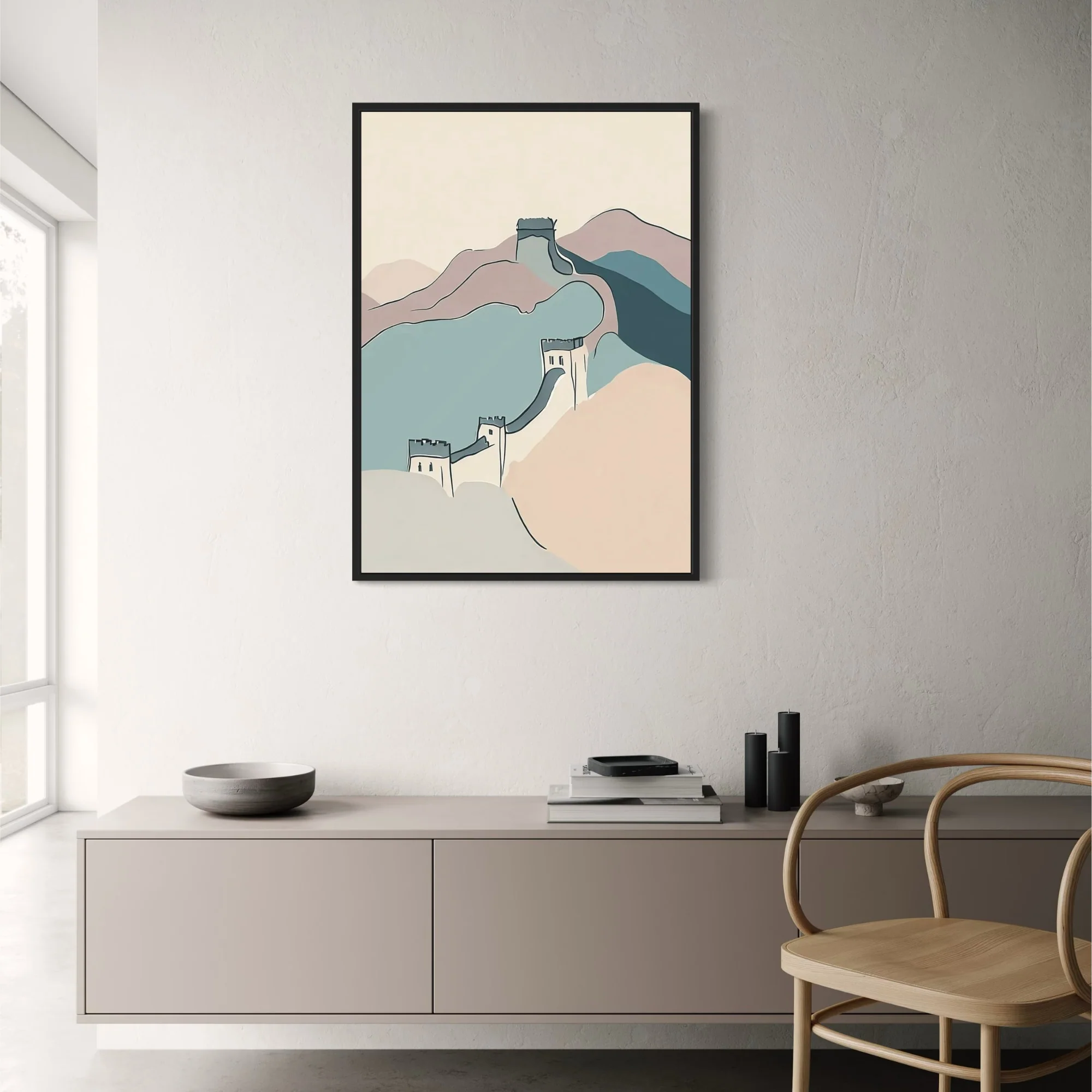 Great Wall of China | Minimalist Landscape - Image 2