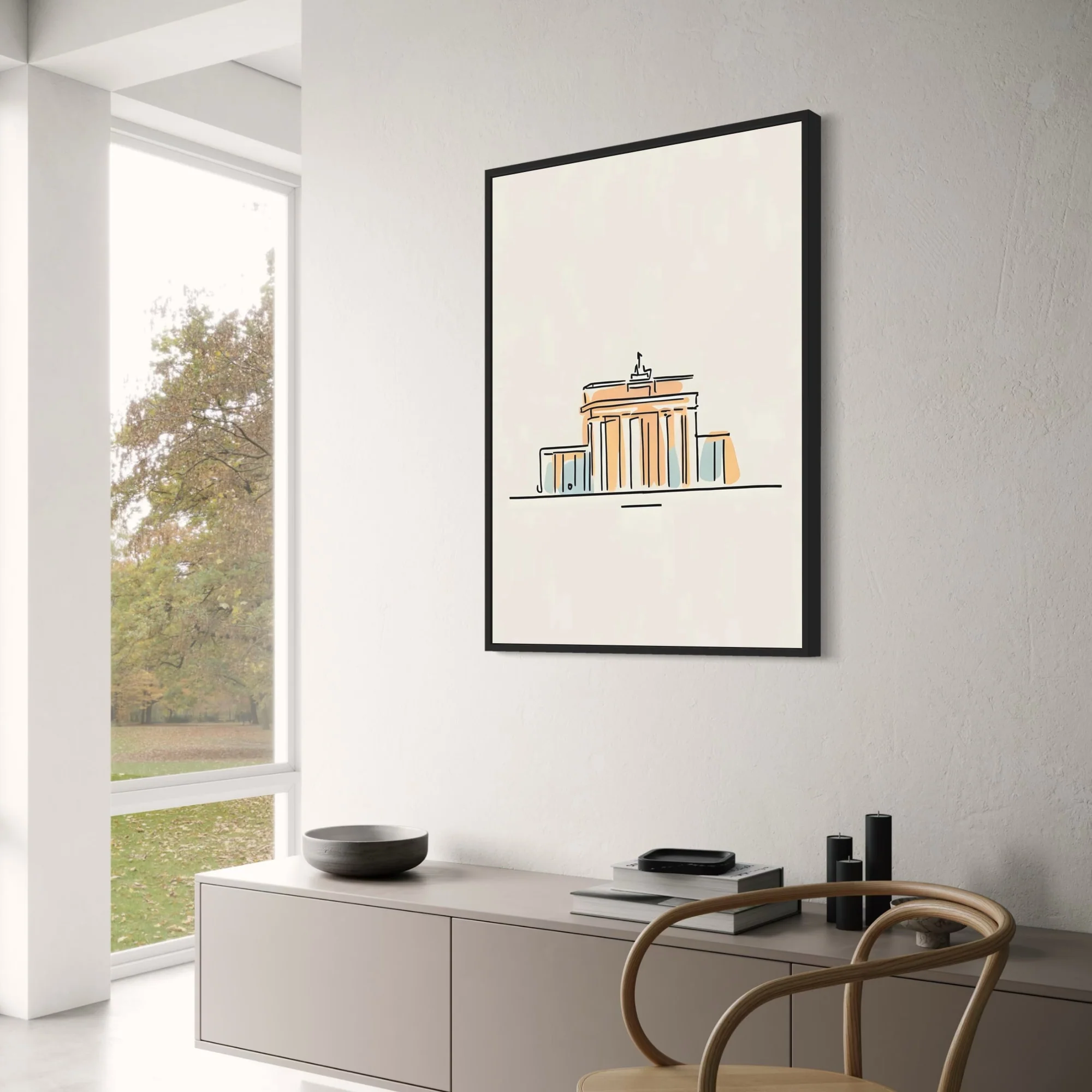 Minimalist Acropolis | Simplistic Line Art - Image 3