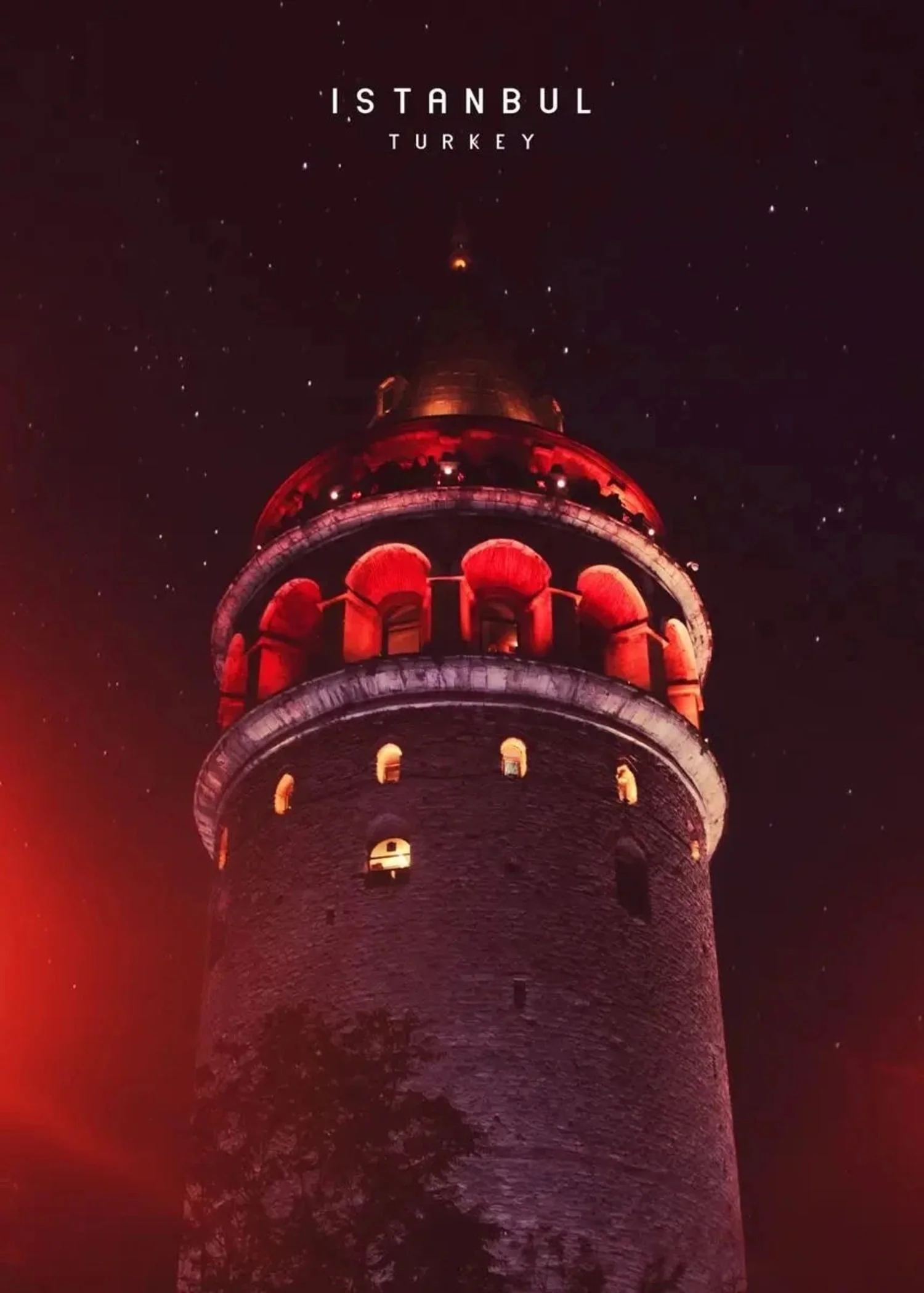 Galata Tower | Nighttime Istanbul Glow - Image 4