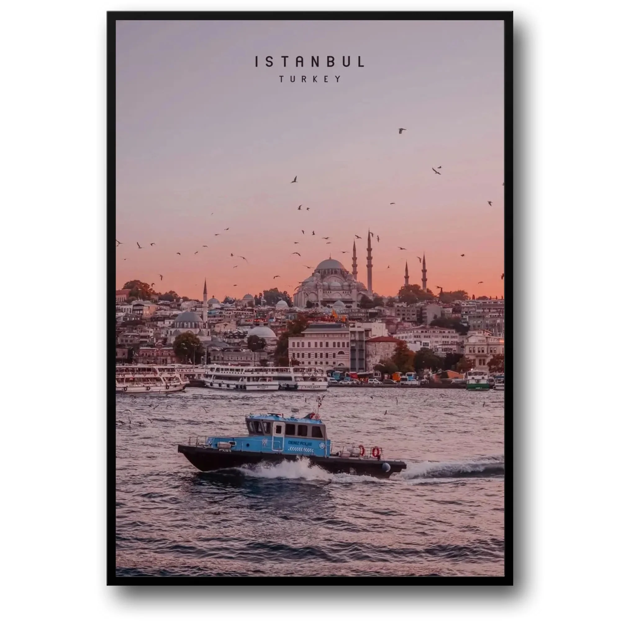 Sunset on the Golden Horn | Istanbul Skyline | Historic Waterfront