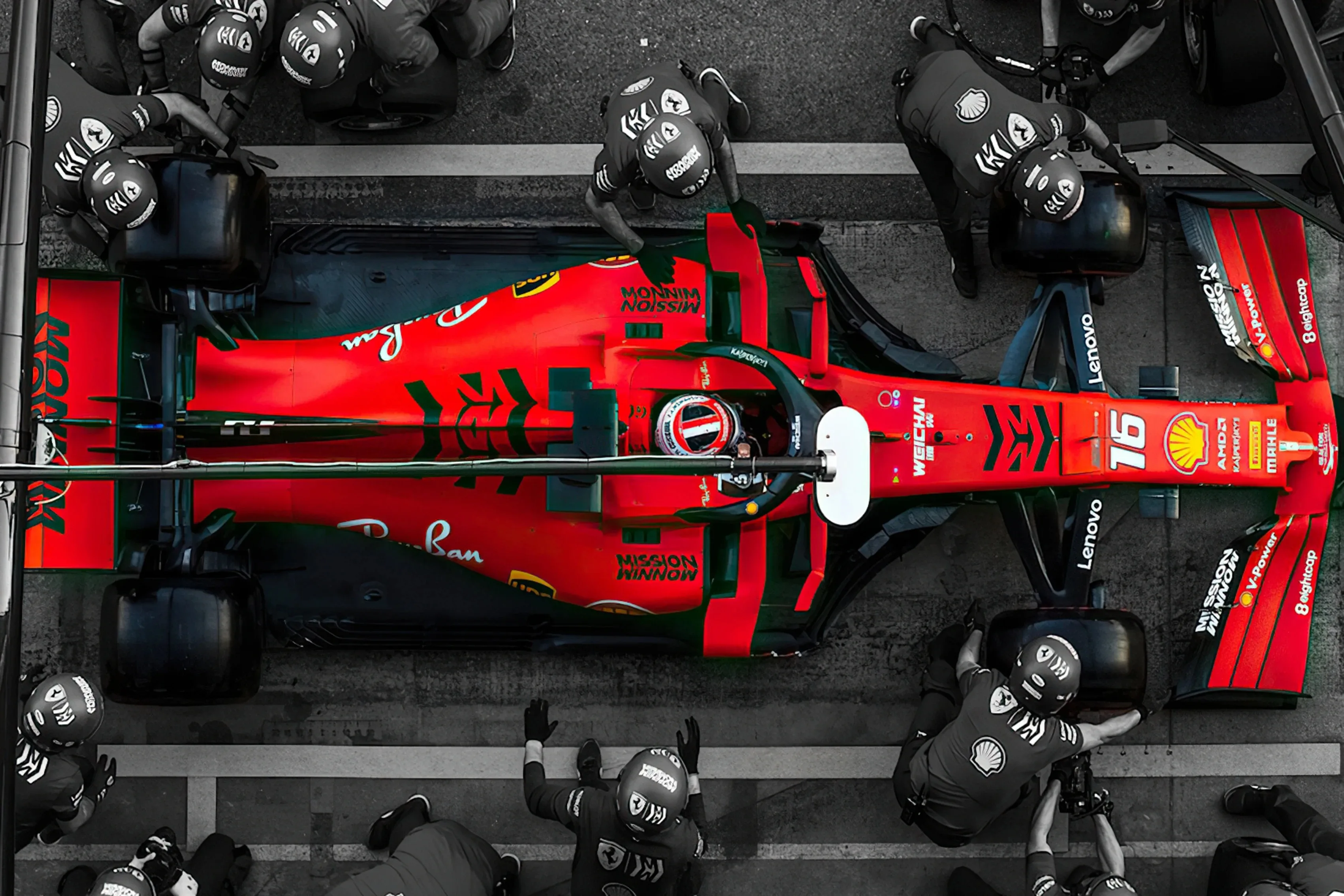 Sebastian Vettel 2018 Ferrari | F1 Pitstop Art