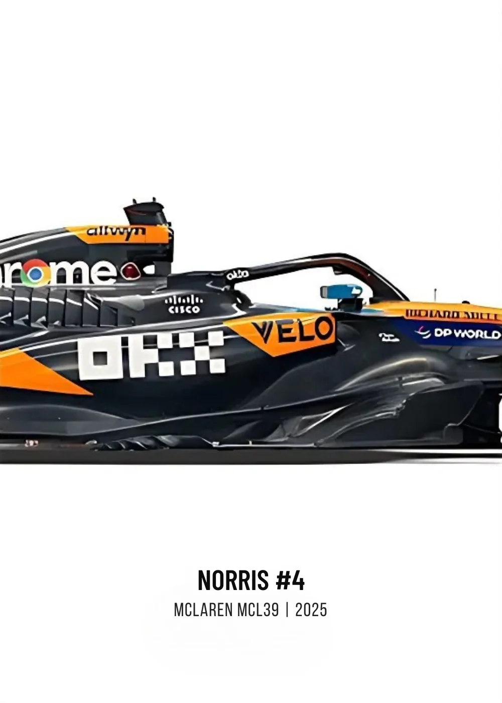 Lando Norris McLaren MCL39 | 2025 F1 Triple Panel | Vibrant Collector's Edition - Image 3