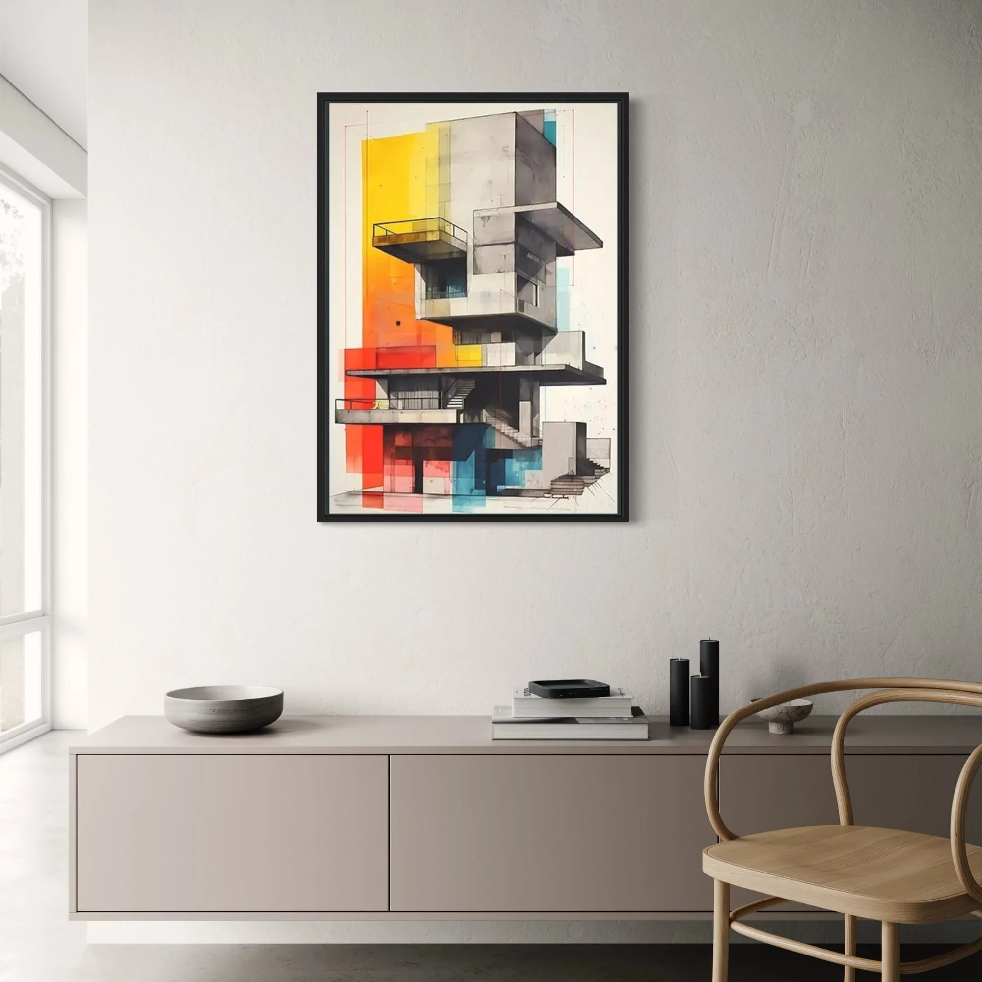 Abstract Architectural Facades | Modern Colorful Decor - Image 2