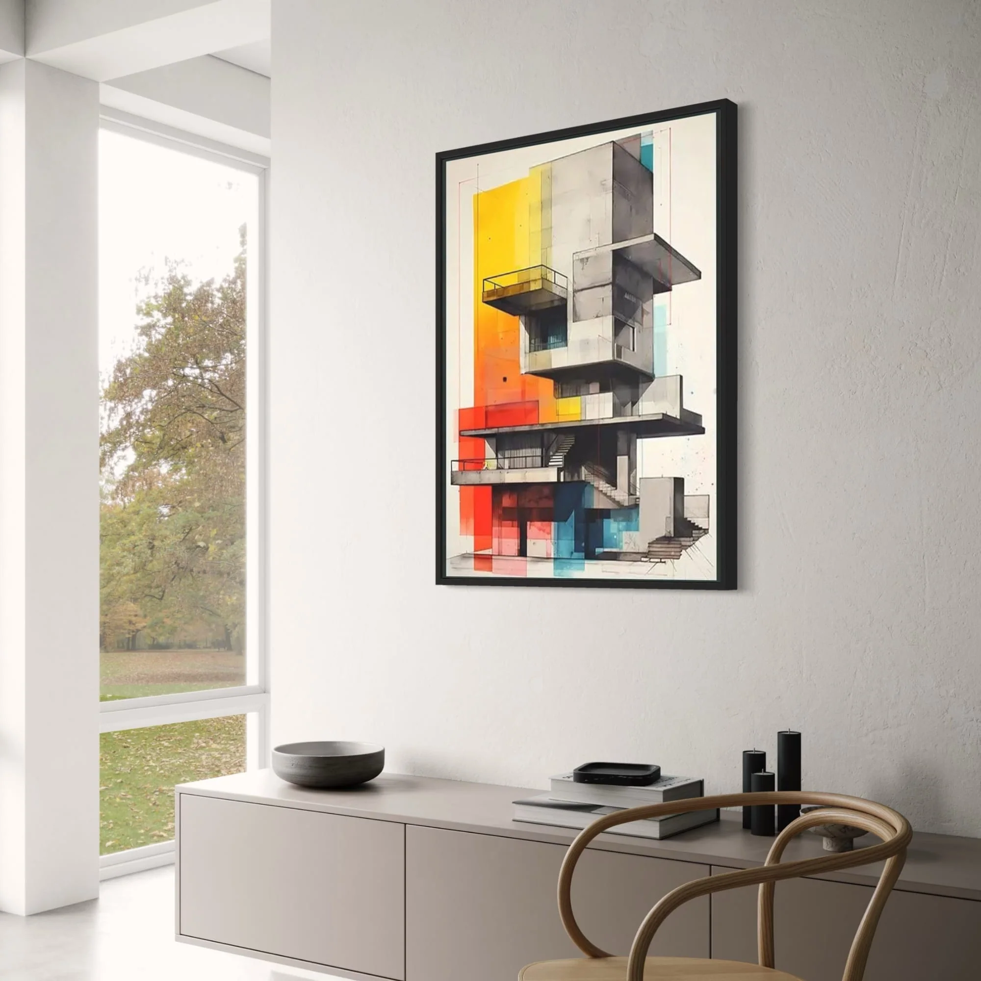 Abstract Architectural Facades | Modern Colorful Decor - Image 3
