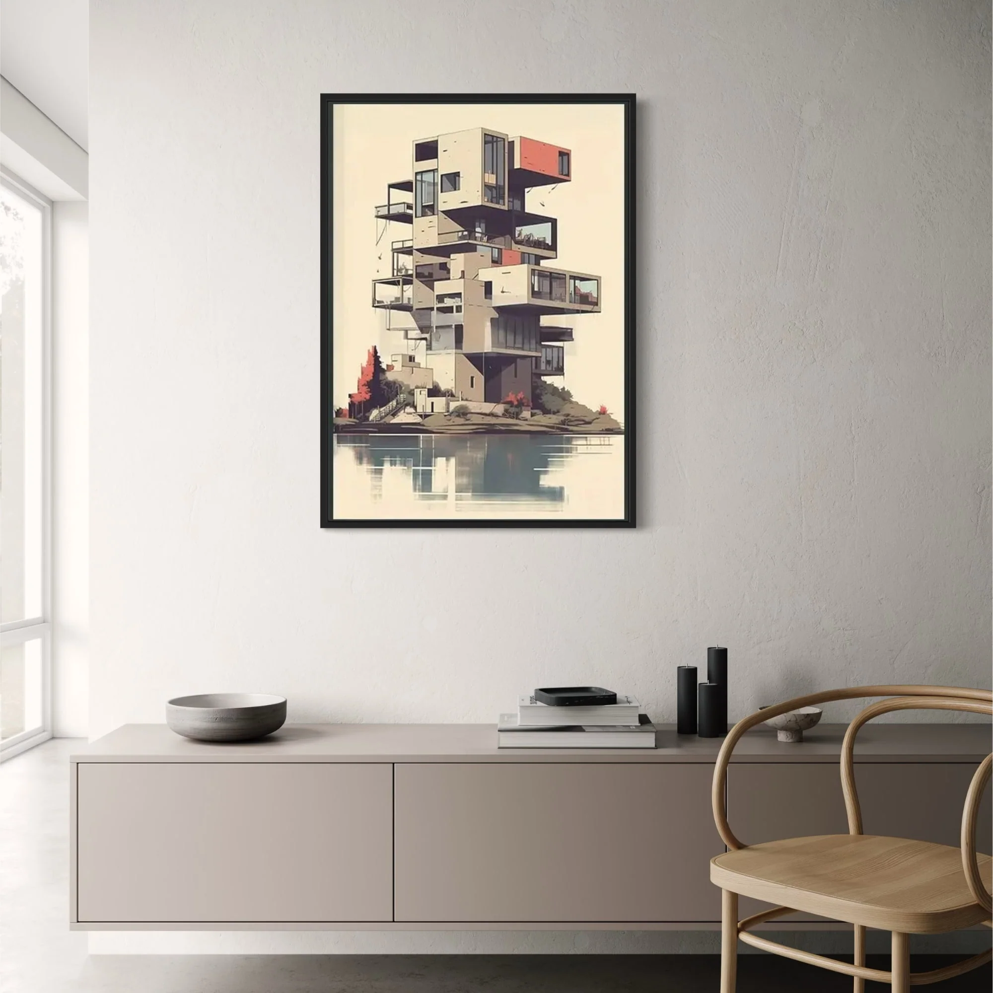 Lakeside Architecture | Minimalist Landscape - Image 2