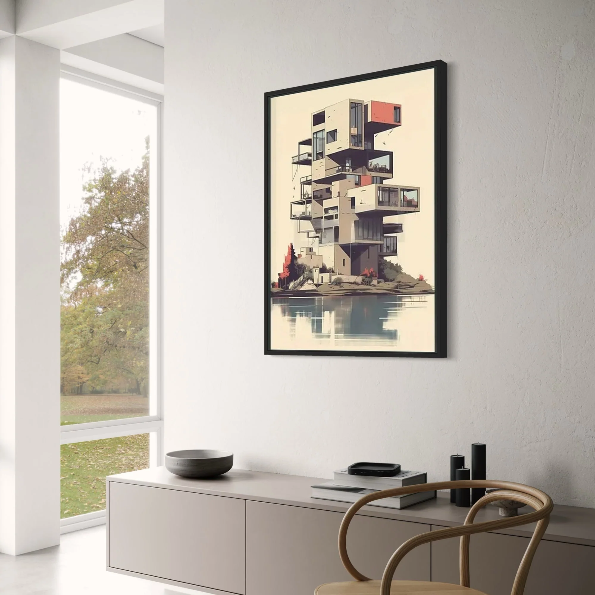 Lakeside Architecture | Minimalist Landscape - Image 3