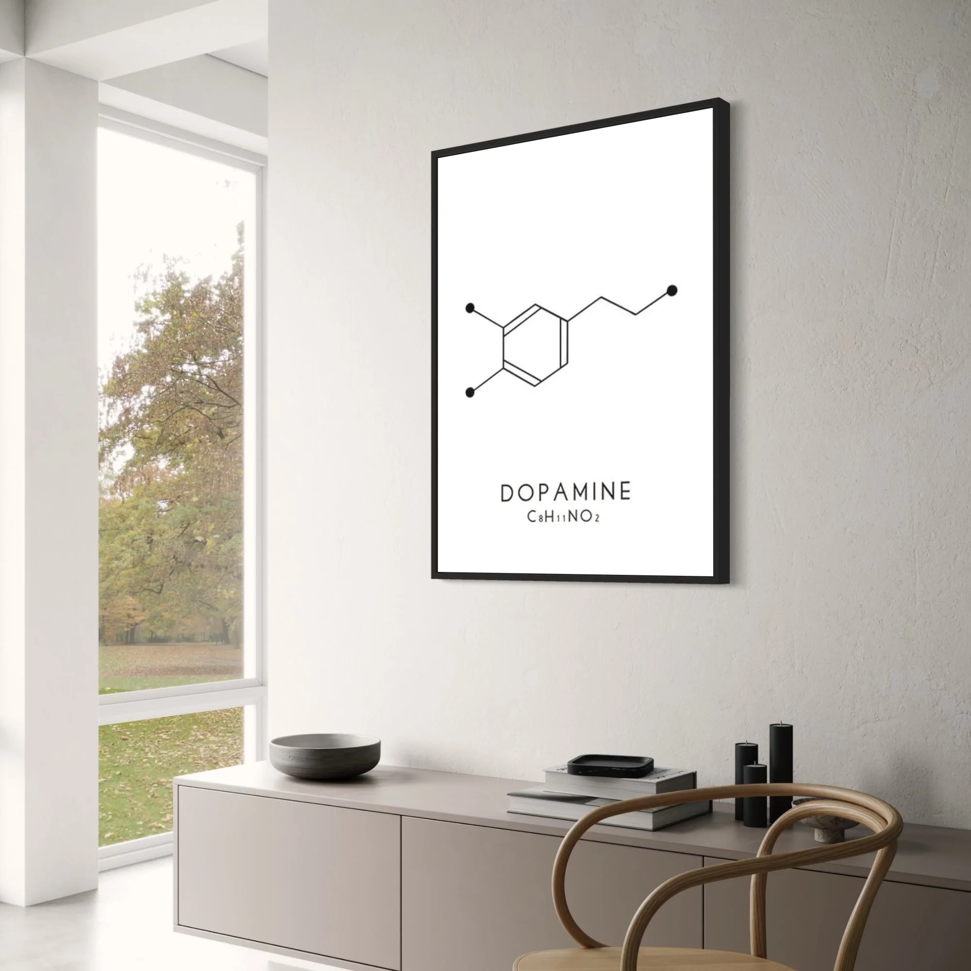 Dopamine & Serotonin Molecular Formula | Science Art - Image 3