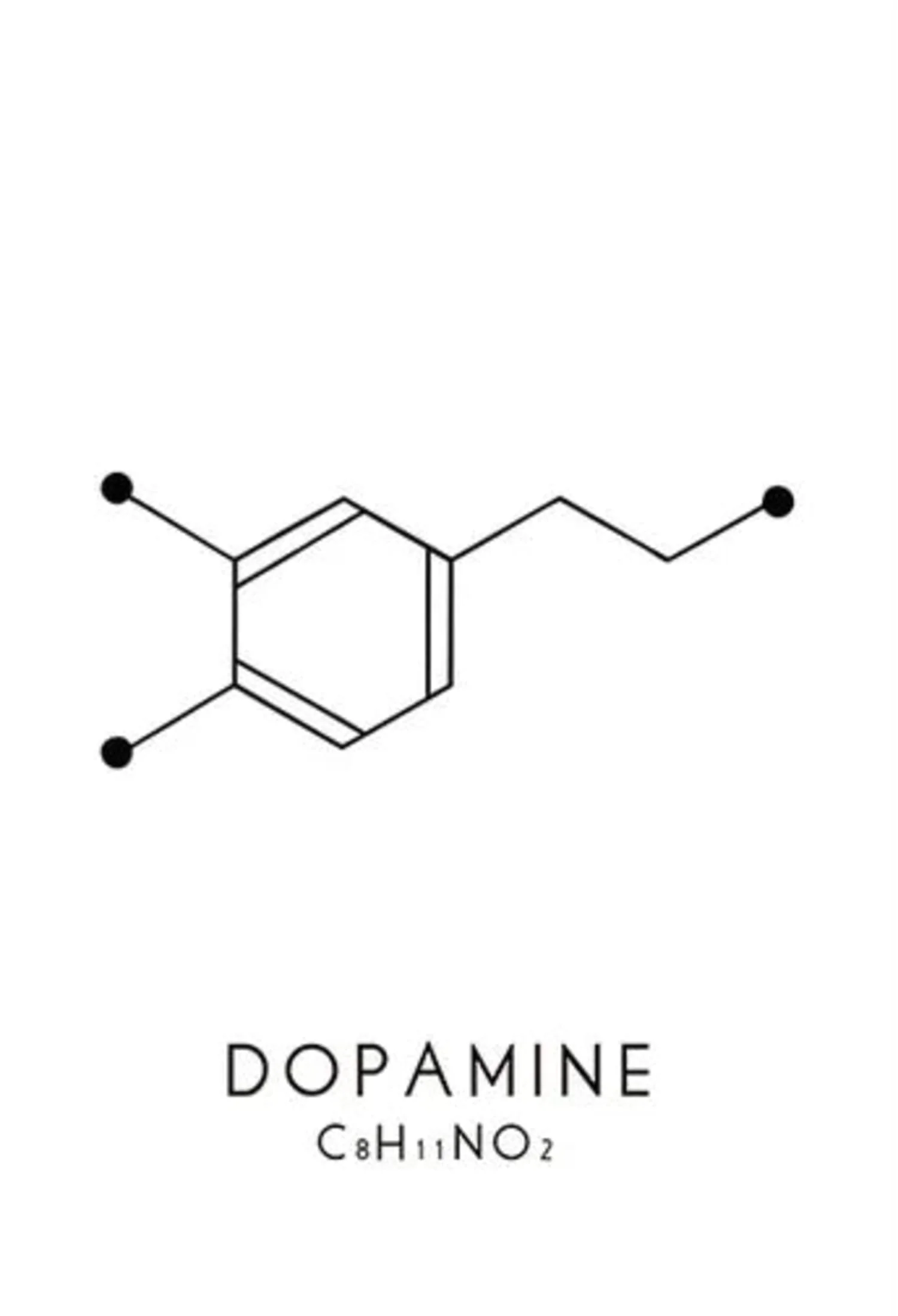 Dopamine & Serotonin Molecular Formula | Science Art - Image 4