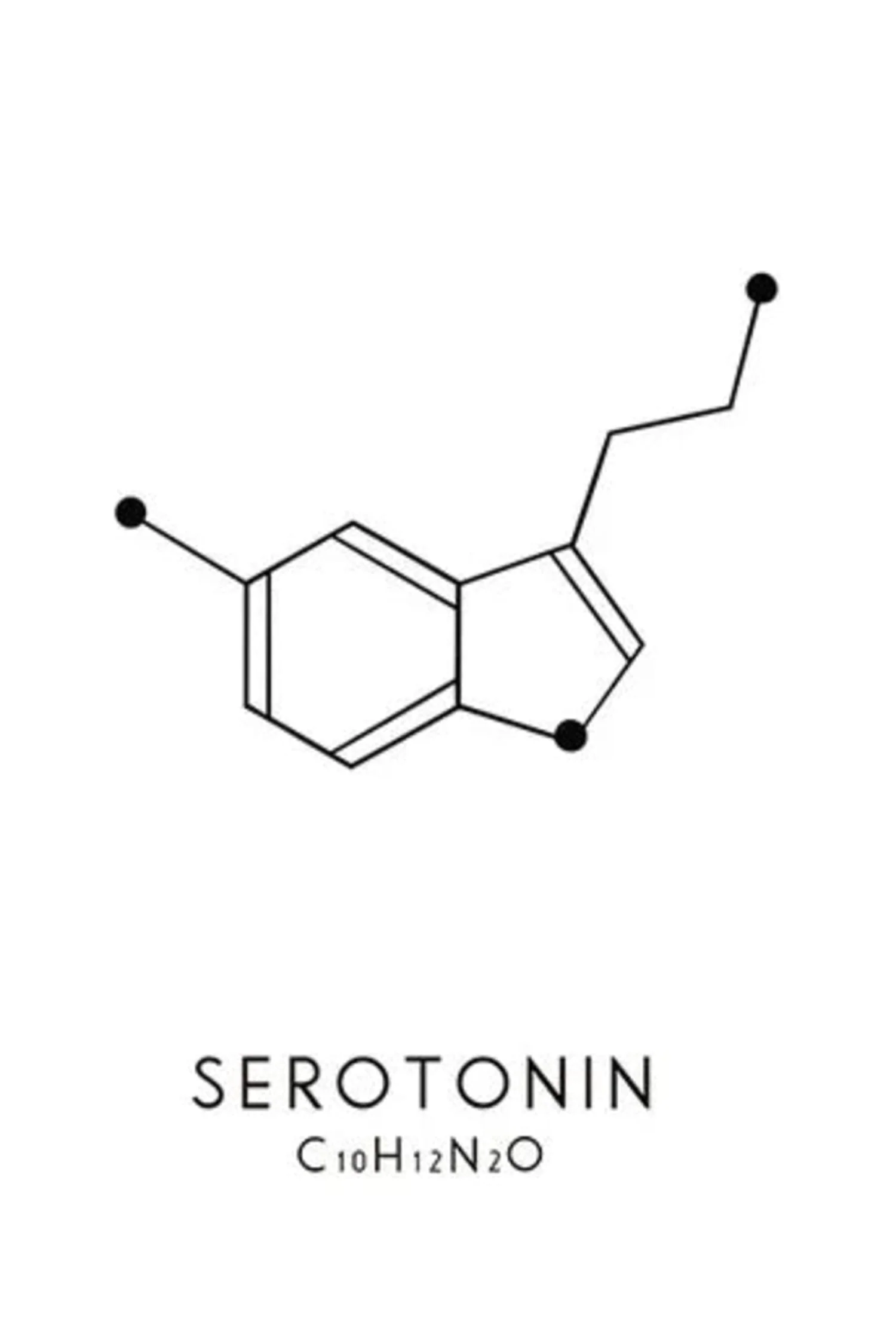Dopamine & Serotonin Molecular Formula | Science Art - Image 4