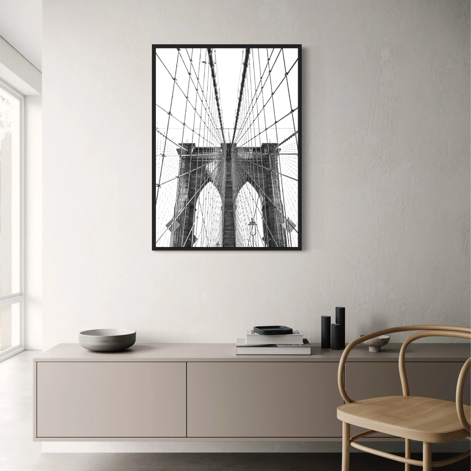 Brooklyn Bridge Symmetry | Iconic NYC Suspension - Image 2