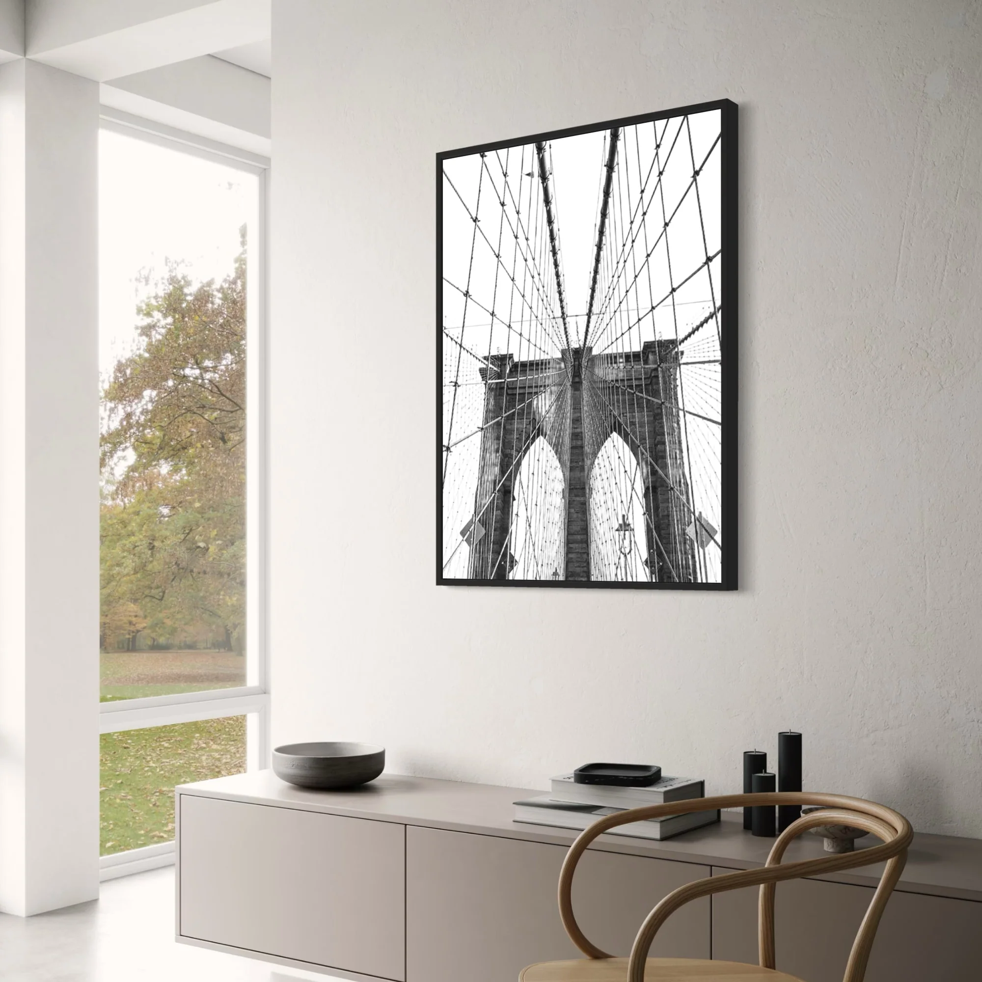 Brooklyn Bridge Symmetry | Iconic NYC Suspension - Image 3