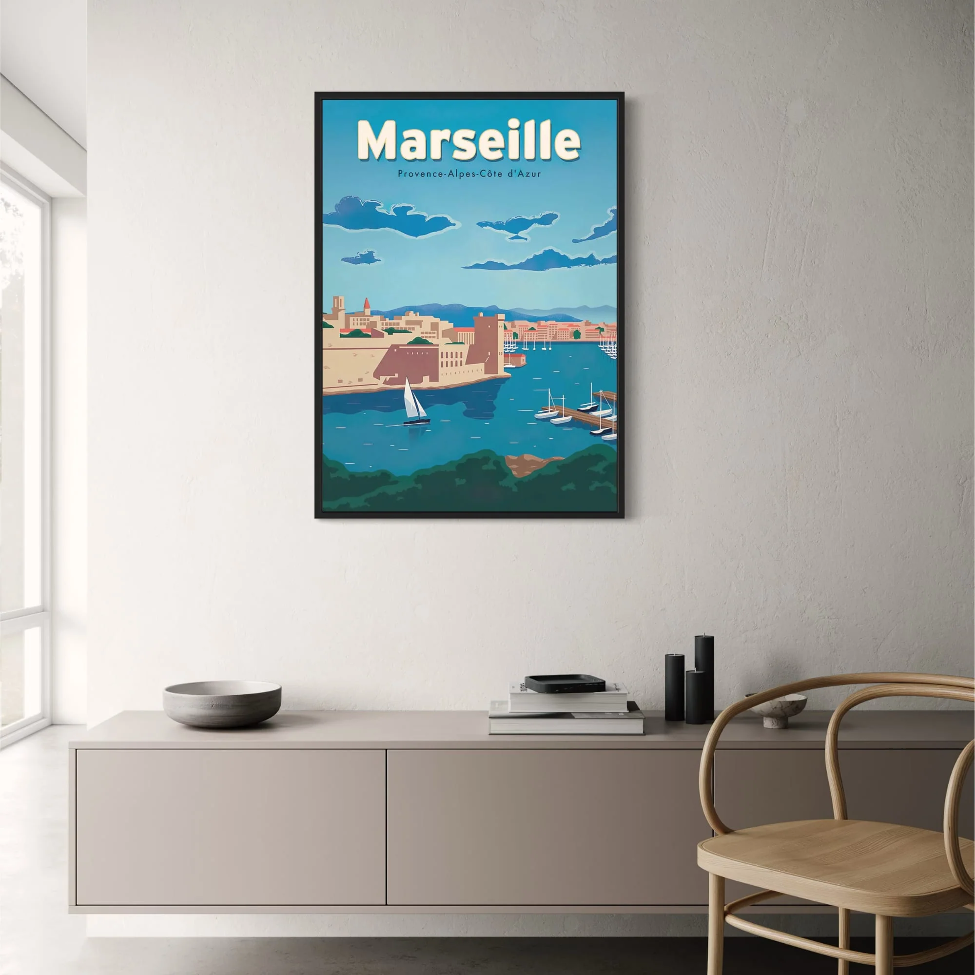 Marseille Cityscape | French Riviera Urban Art - Image 2