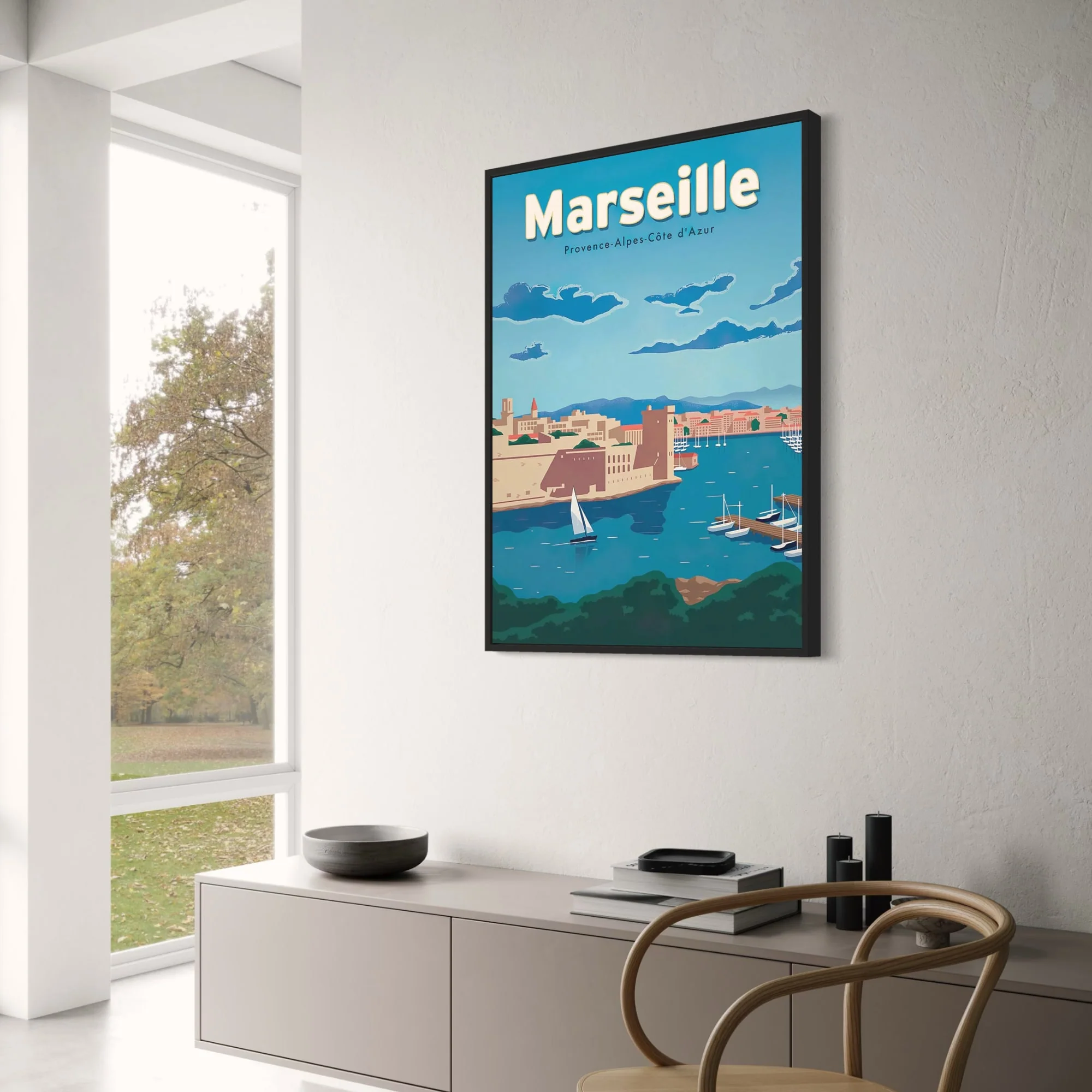 Marseille Cityscape | French Riviera Urban Art - Image 3