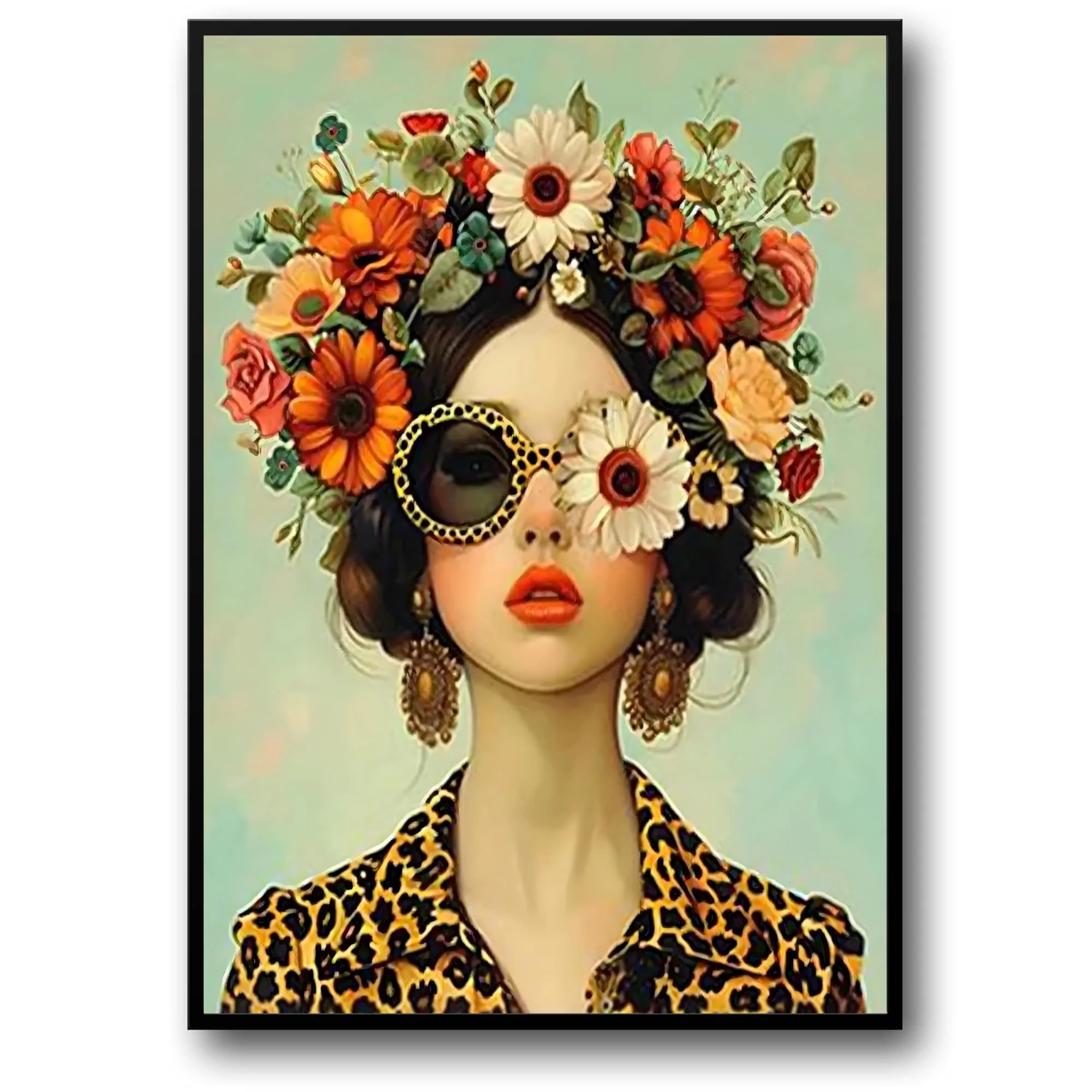 Blossoming Gaze | Floral Portrait