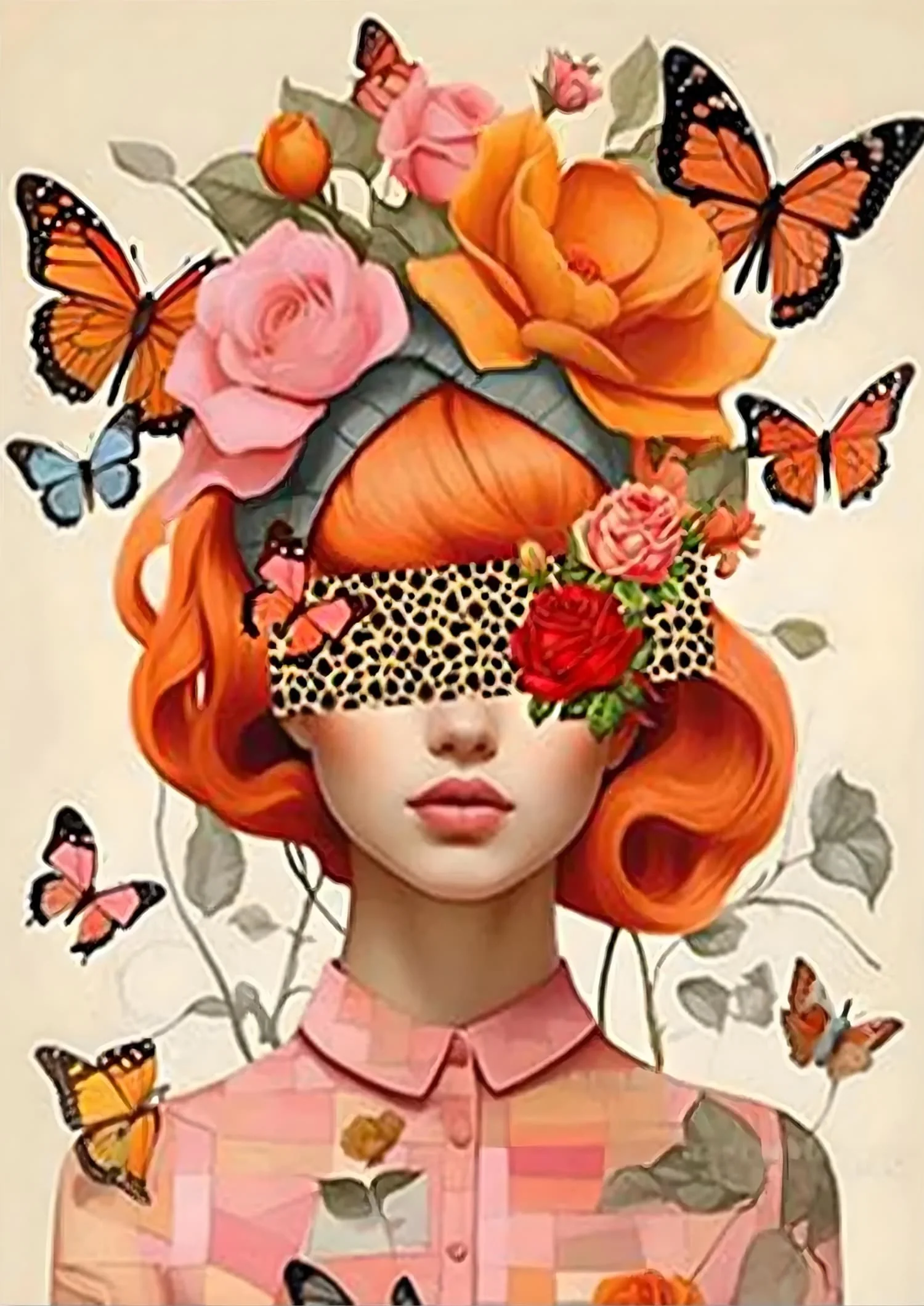 Spring's Embrace | Floral Female Art | Mind Blossoms - Image 4