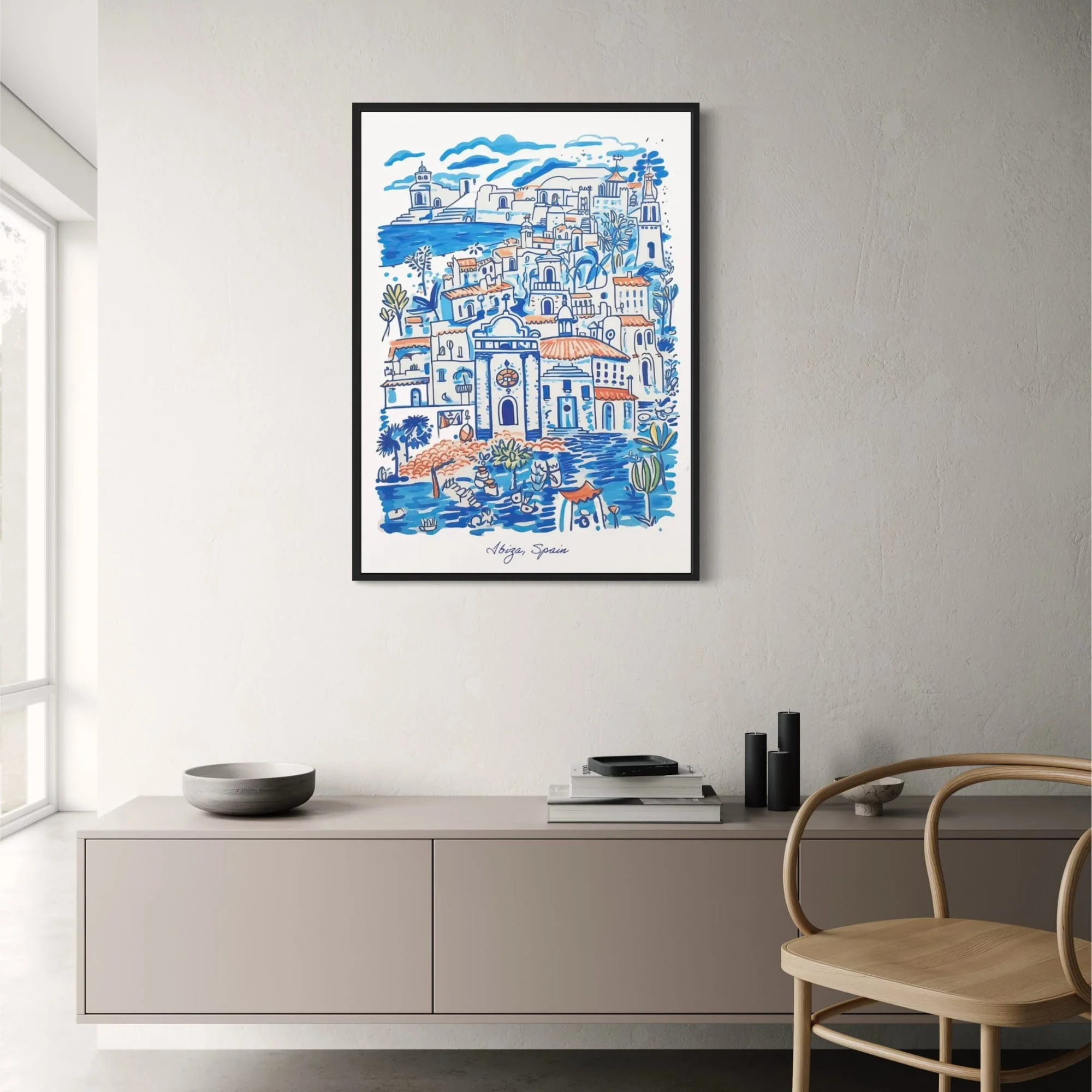 Ibiza | Colorful Mediterranean Seaside Art - Image 2