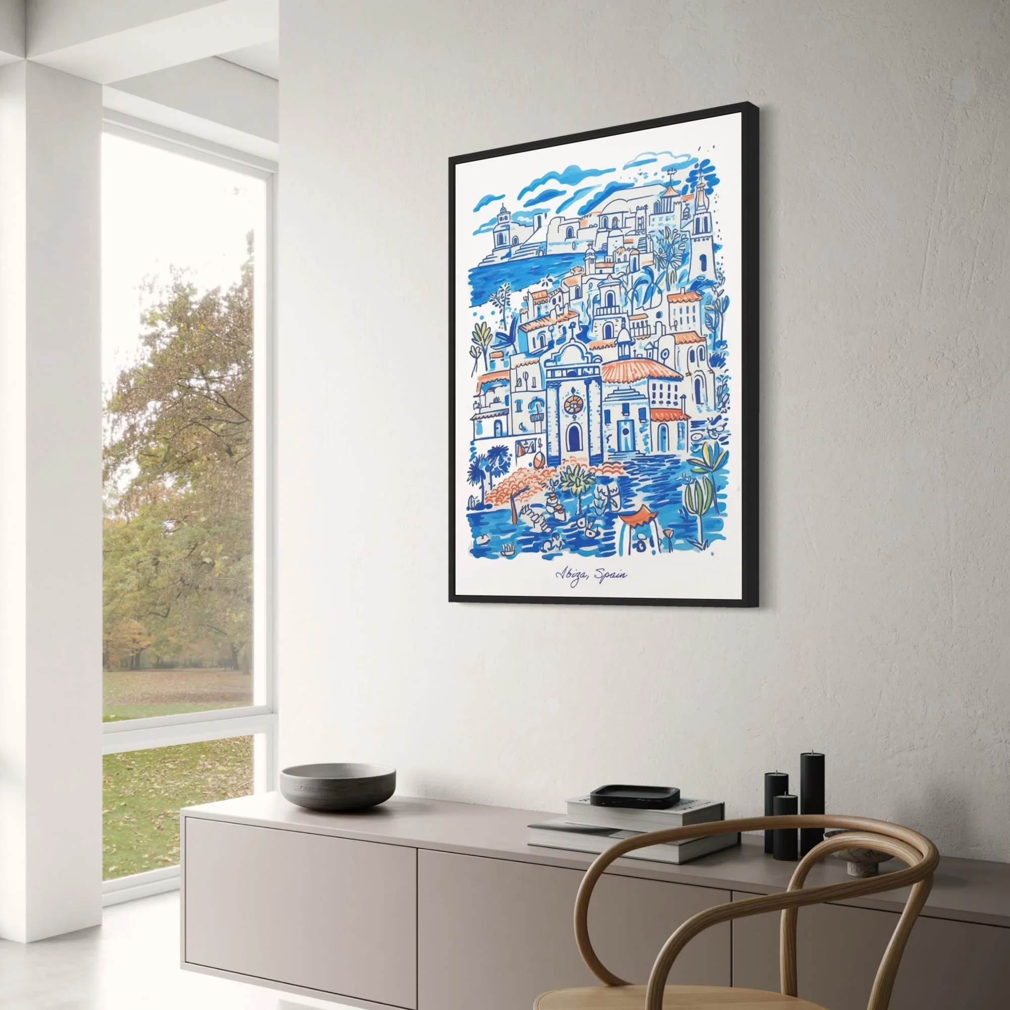 Ibiza | Colorful Mediterranean Seaside Art - Image 3