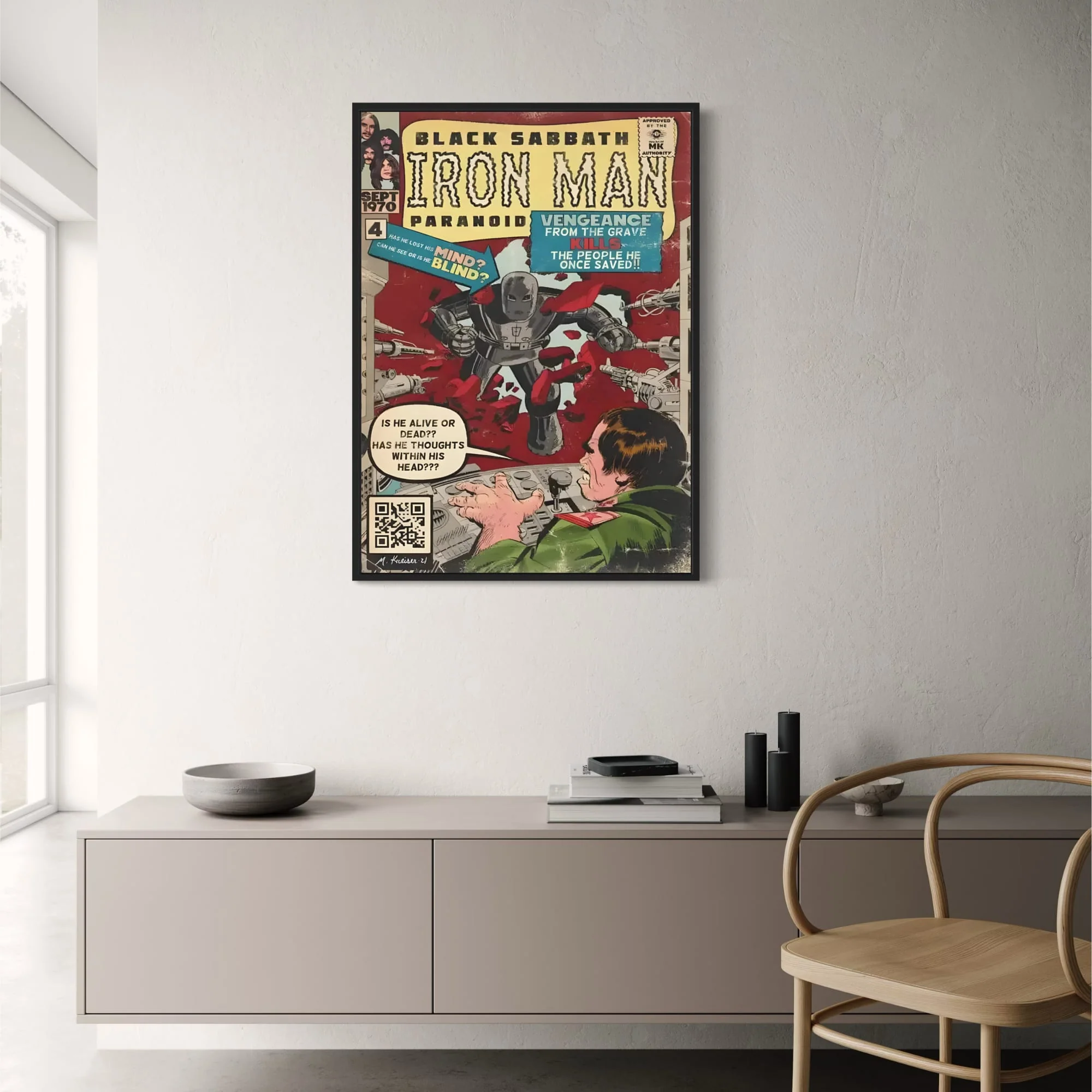 Black Sabbath | Iron Man Comic Poster - Image 2